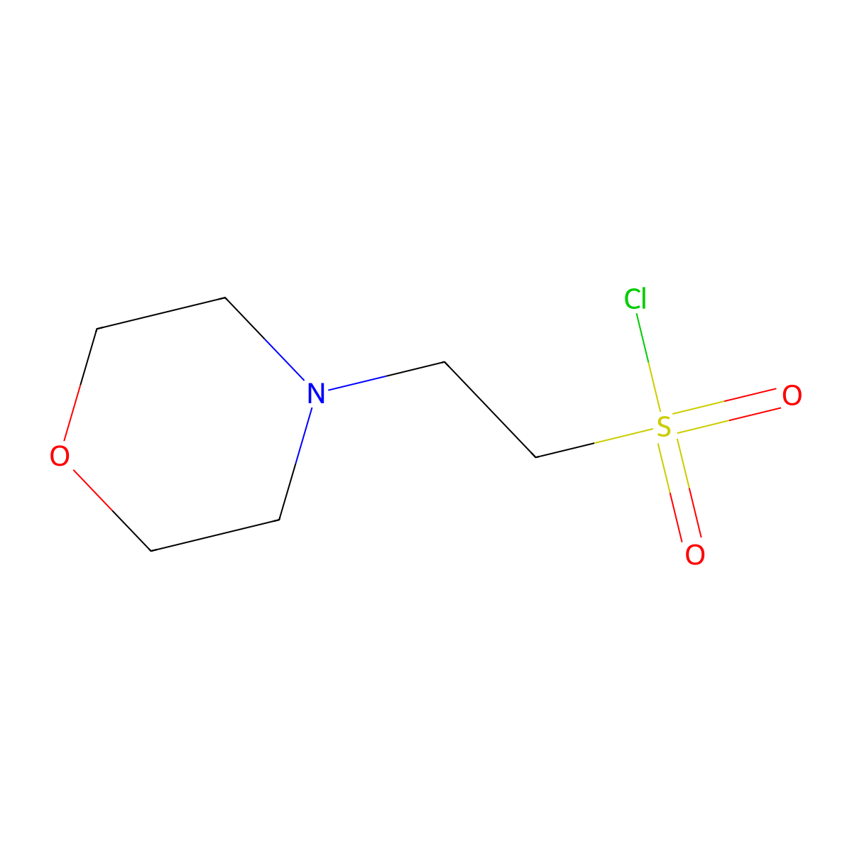 2-(Morpholin-4-YL)ethane-1-sulfonyl chloride molecular structure, CAS 103654-84-8