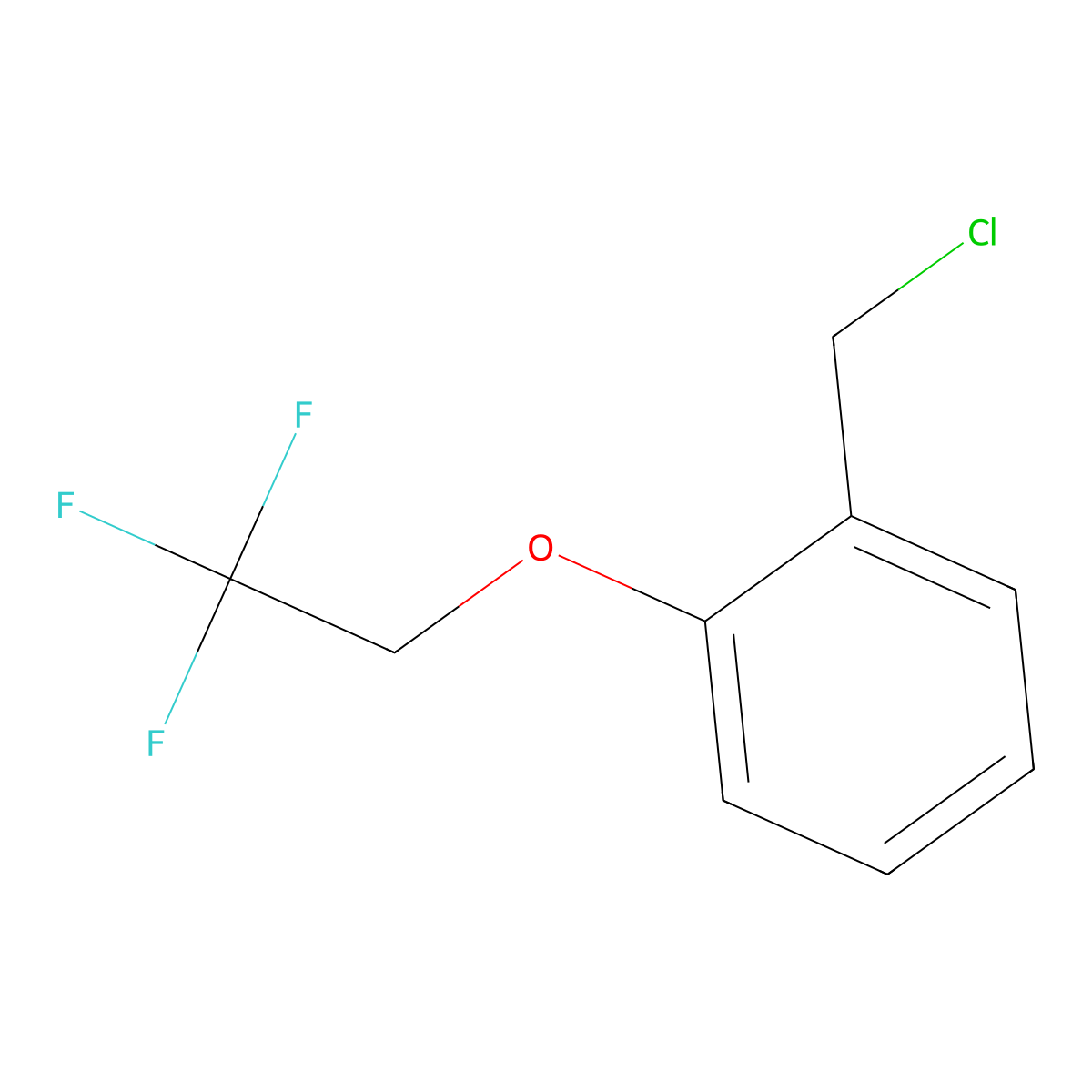 1-(Chloromethyl)-2-(2,2,2-trifluoroethoxy)benzene molecular structure, CAS 1036547-35-9