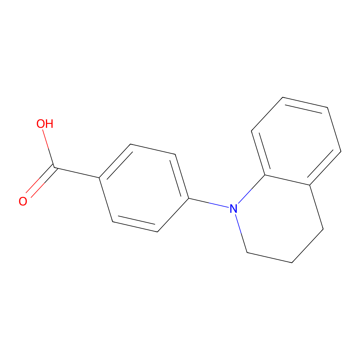 4-(1,2,3,4-Tetrahydroquinolin-1-yl)benzoic acid molecular structure, CAS 1036548-19-2