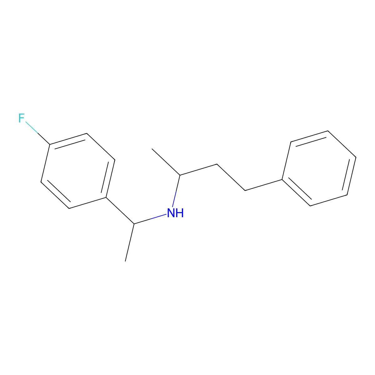 N-[1-(4-fluorophenyl)ethyl]-4-phenylbutan-2-amine molecular structure, CAS 1036555-30-2