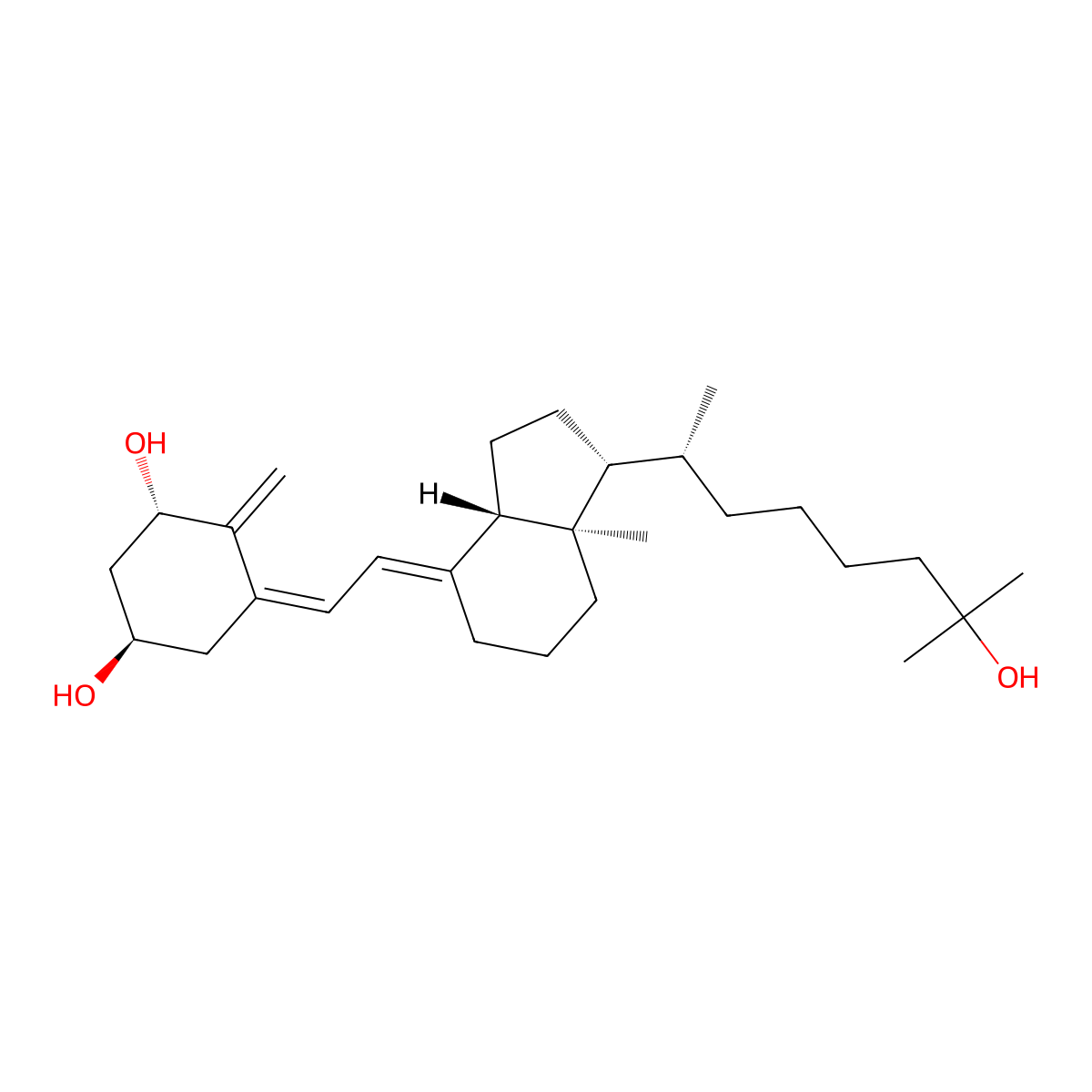 24-Homo-1,25-dihydroxyvitamin D3 molecular structure, CAS 103656-40-2