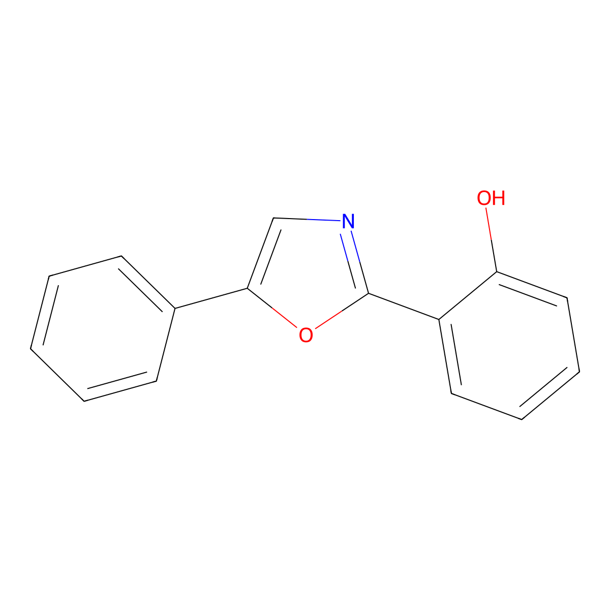 2-(5-Phenyloxazol-2-YL)phenol molecular structure, CAS 103656-73-1