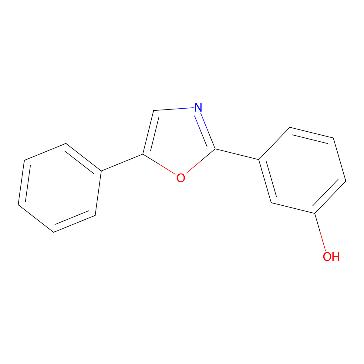 3-(5-Phenyl-2-oxazolyl)phenol molecular structure, CAS 103656-74-2