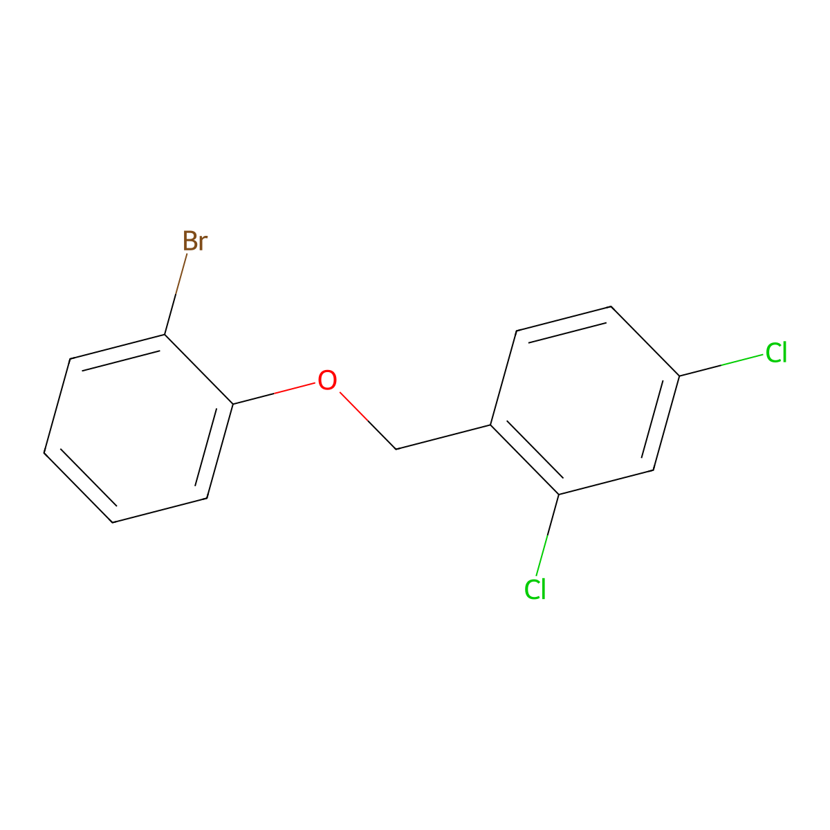 1-Bromo-2-(2,4-dichlorobenzyloxy)benzene molecular structure, CAS 1036572-50-5