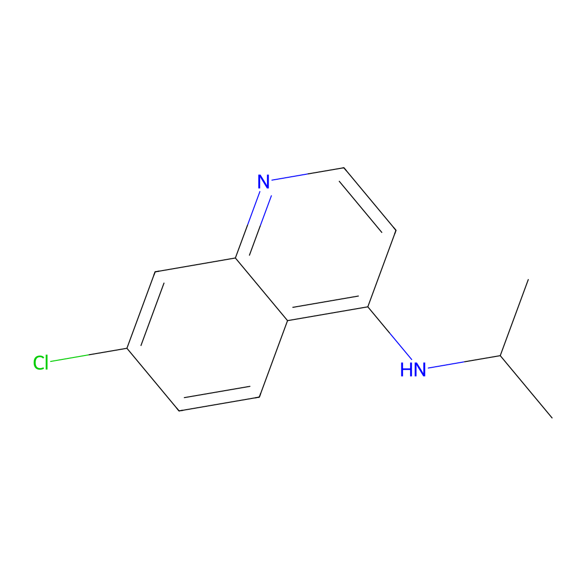 7-Chloro-N-isopropylquinolin-4-amine molecular structure, CAS 1036623-49-0