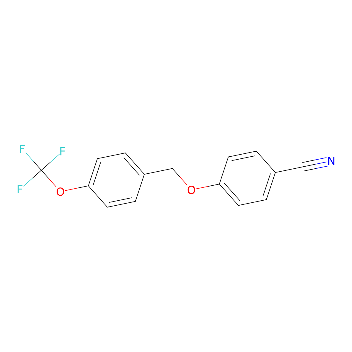 4-((4-(Trifluoromethoxy)benzyl)oxy)benzonitrile molecular structure, CAS 1036629-63-6