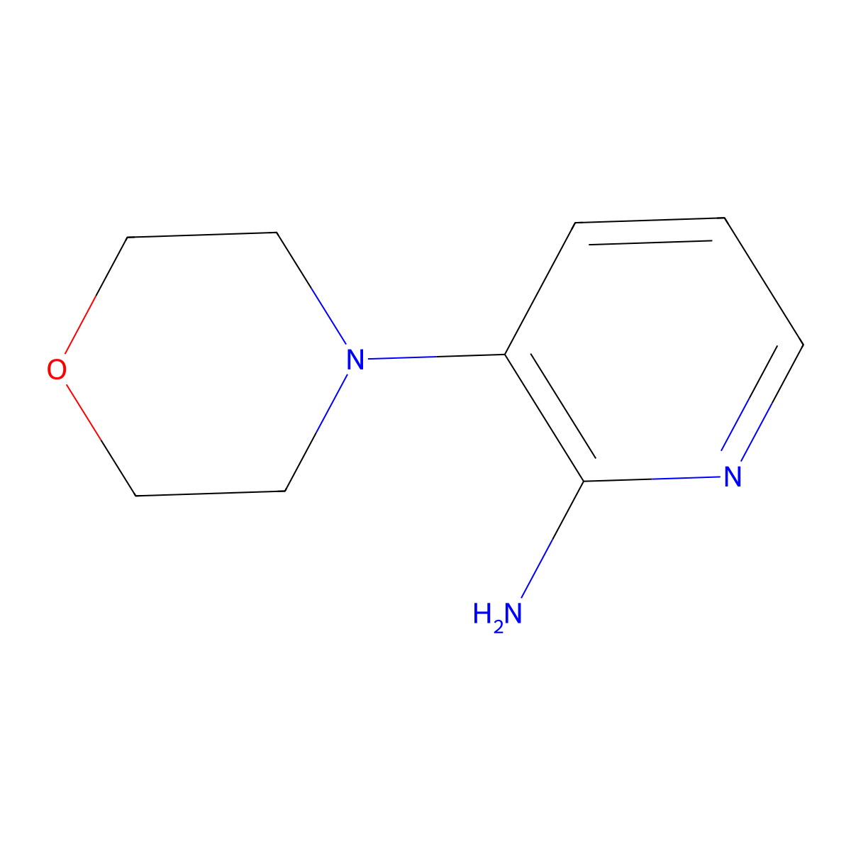 3-(Morpholin-4-yl)pyridin-2-amine molecular structure, CAS 1036645-86-9