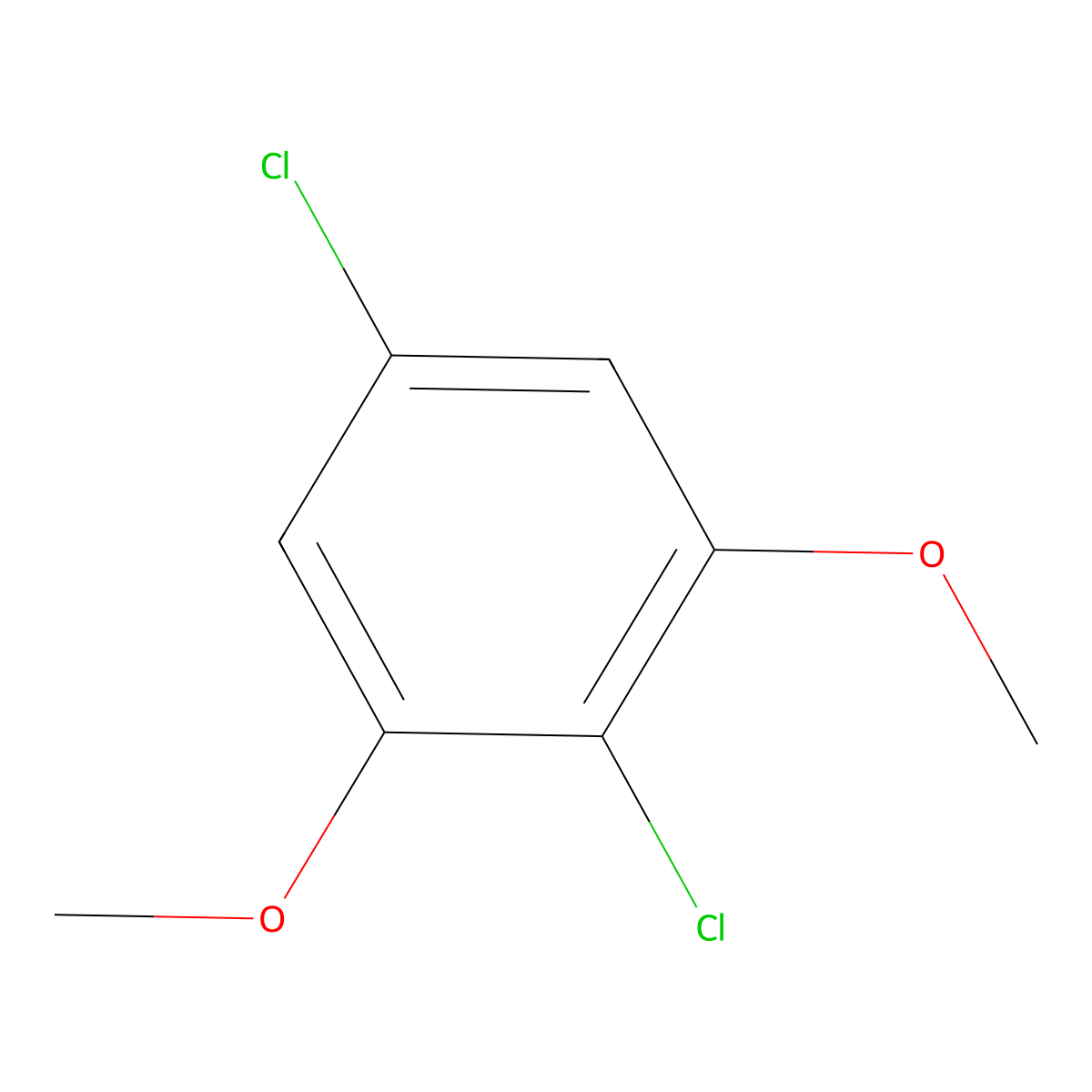 2,5-Dichloro-1,3-dimethoxybenzene molecular structure, CAS 10367-97-2