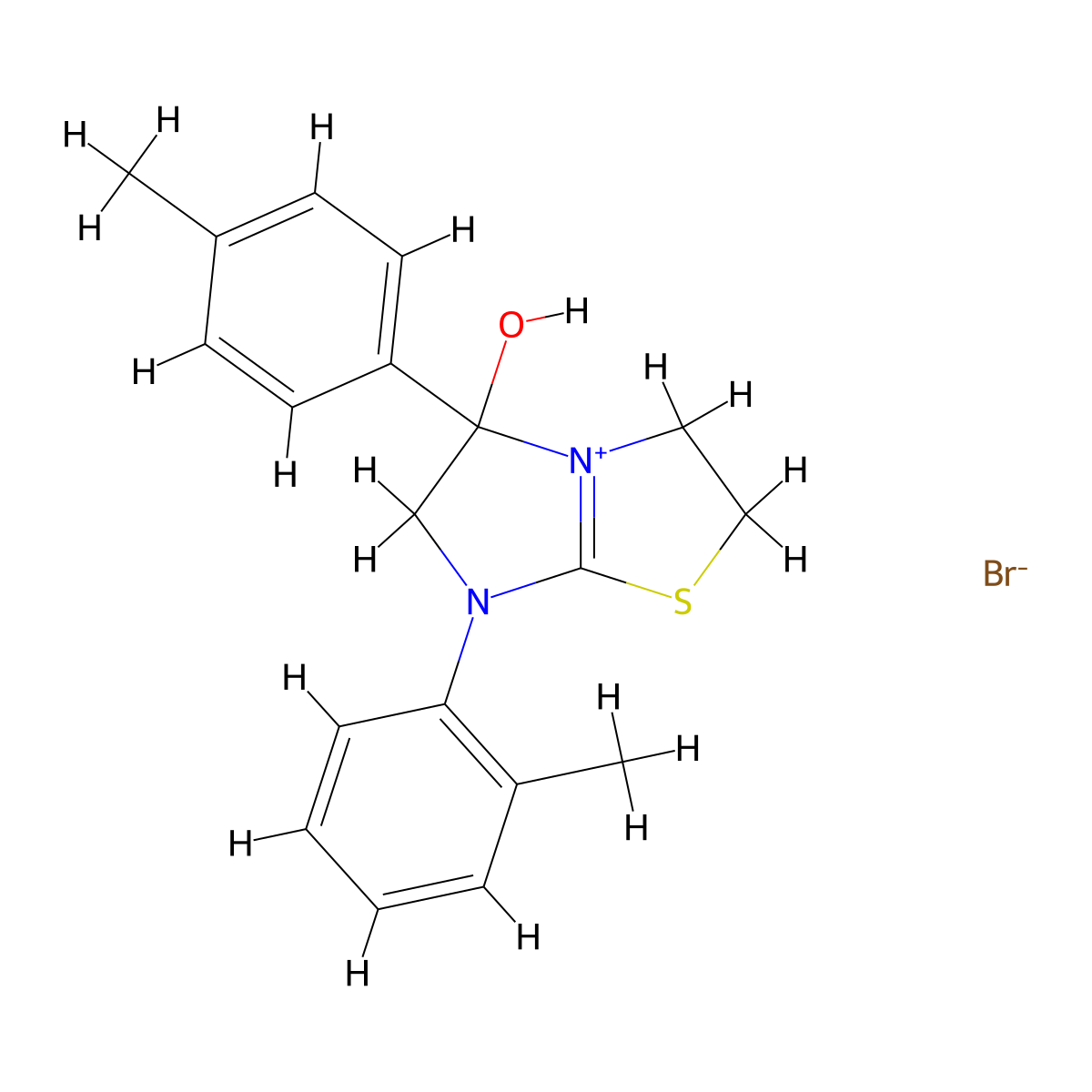 5-Hydroxy-7-(o-tolyl)-5-(p-tolyl)-2,3,5,6-tetrahydroimidazo[2,1-b]thiazol-7-ium bromide molecular structure, CAS 1036708-57-2