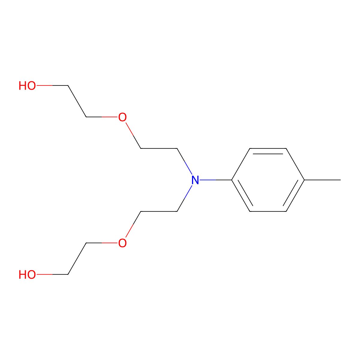 Poly(oxy-1,2-ethanediyl), alpha,alpha'-[[(4-methylphenyl)imino]di-2,1-ethanediyl]bis[omega-hydroxy- molecular structure, CAS 103671-44-9