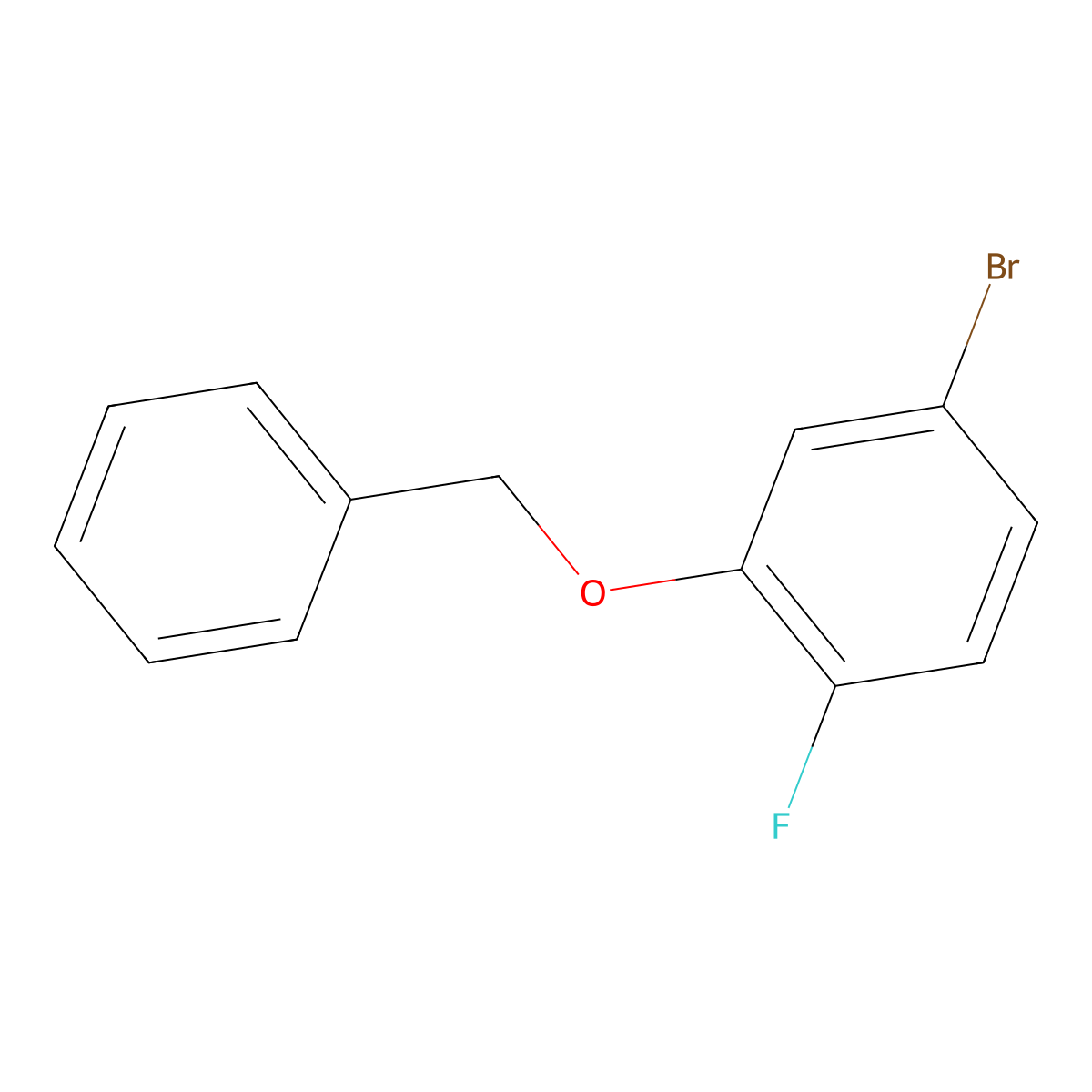 2-(Benzyloxy)-4-bromo-1-fluorobenzene molecular structure, CAS 1036724-54-5
