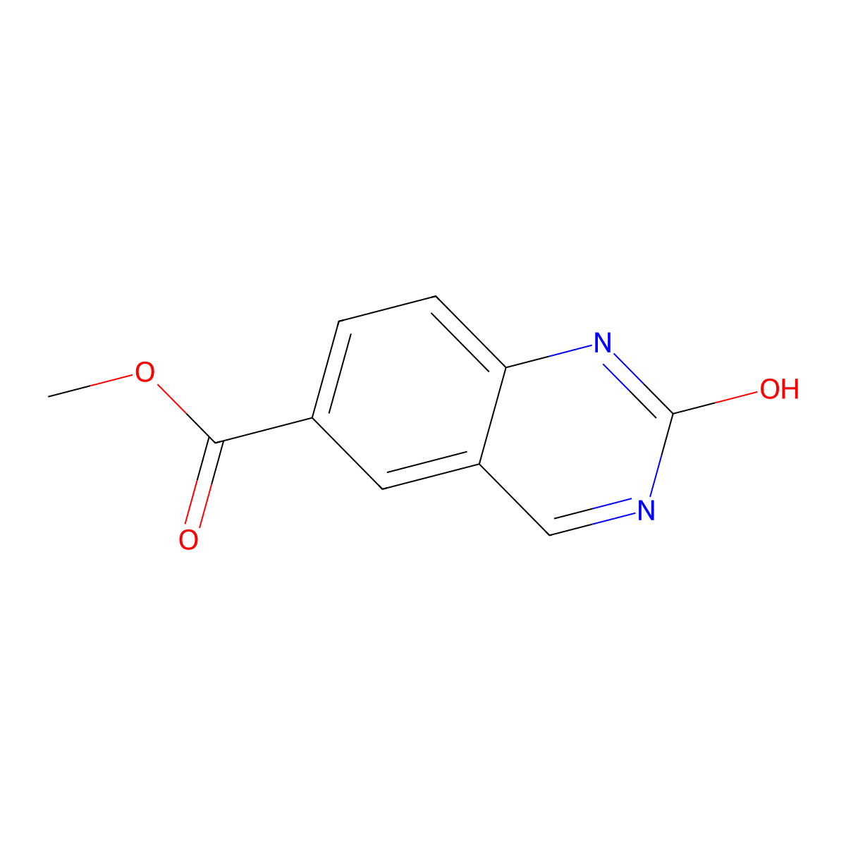 Methyl 2-oxo-1,2-dihydroquinazoline-6-carboxylate molecular structure, CAS 1036755-95-9