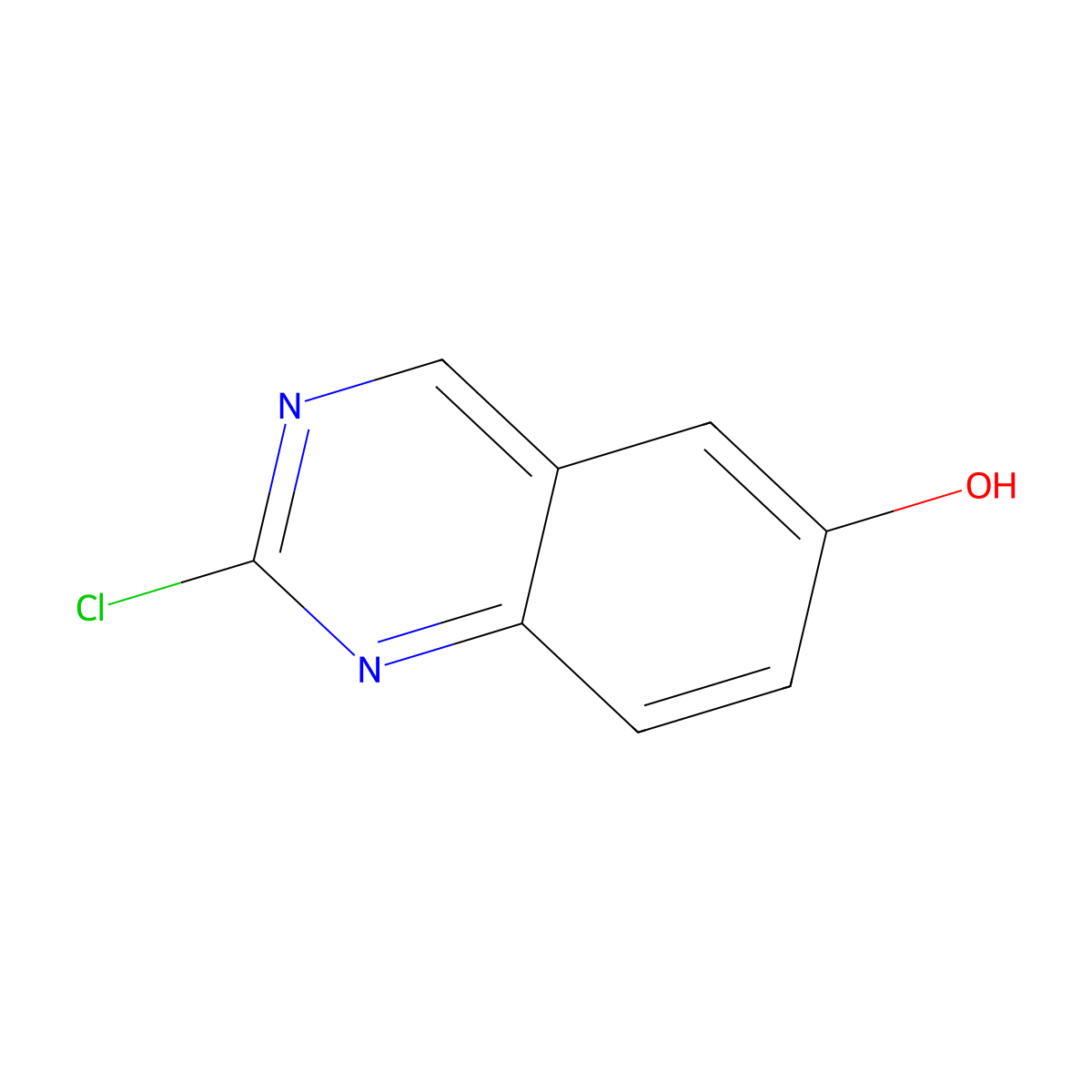 2-Chloroquinazolin-6-ol molecular structure, CAS 1036755-97-1