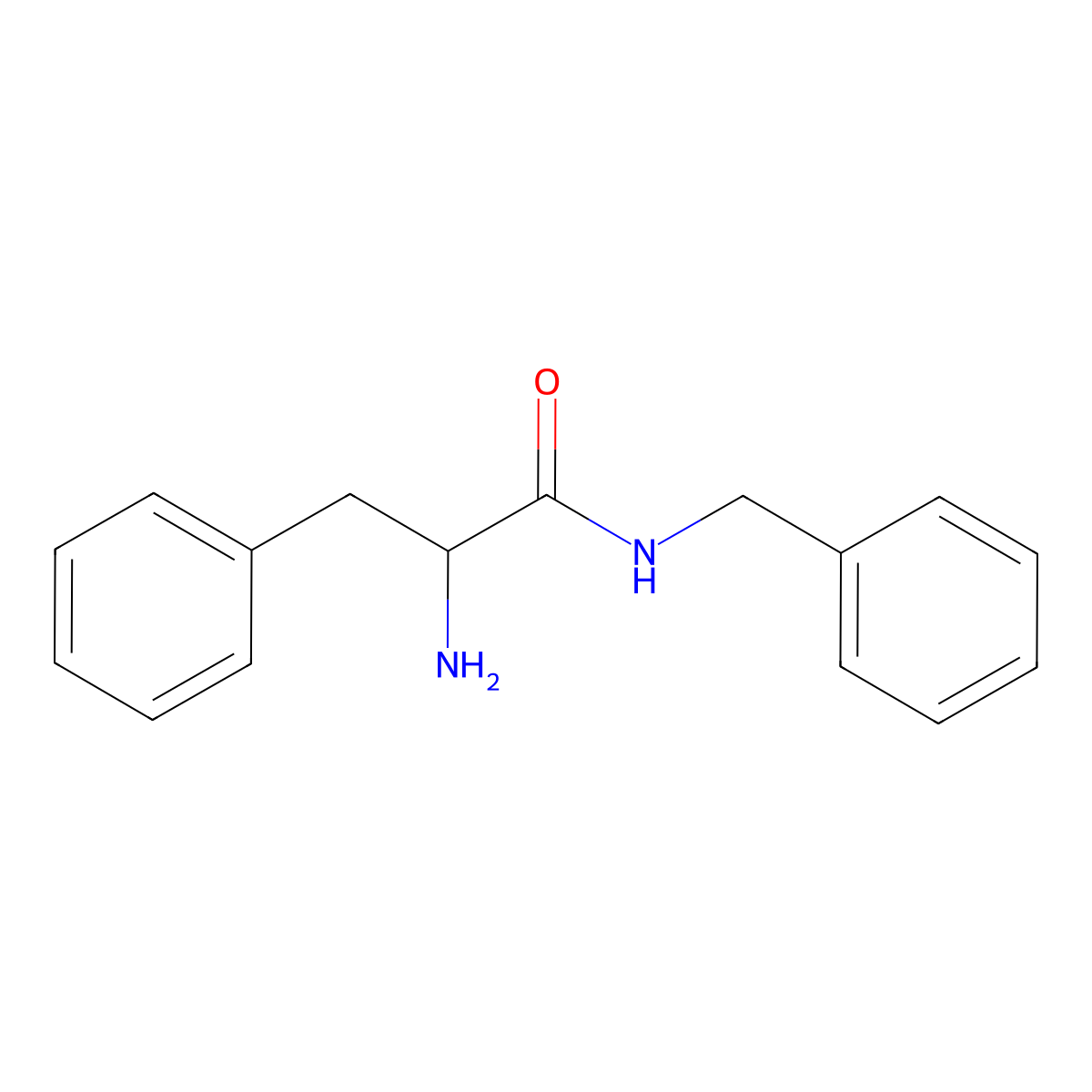 2-amino-N-benzyl-3-phenylpropanamide molecular structure, CAS 103676-09-1