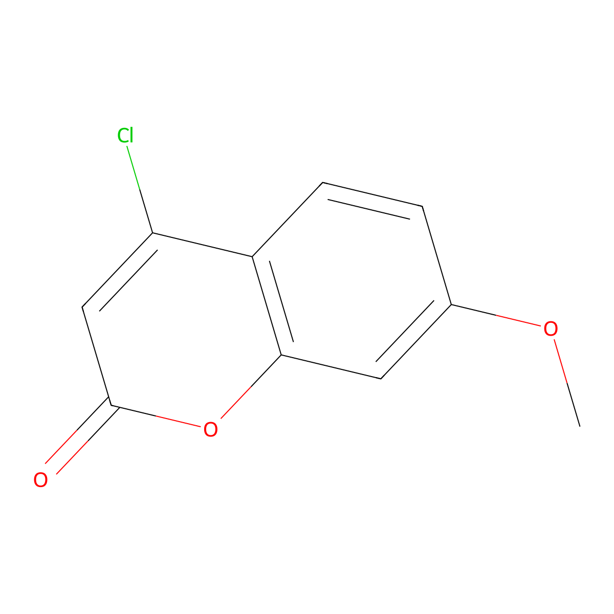 4-Chloro-7-methoxy-2H-chromen-2-one molecular structure, CAS 103676-94-4