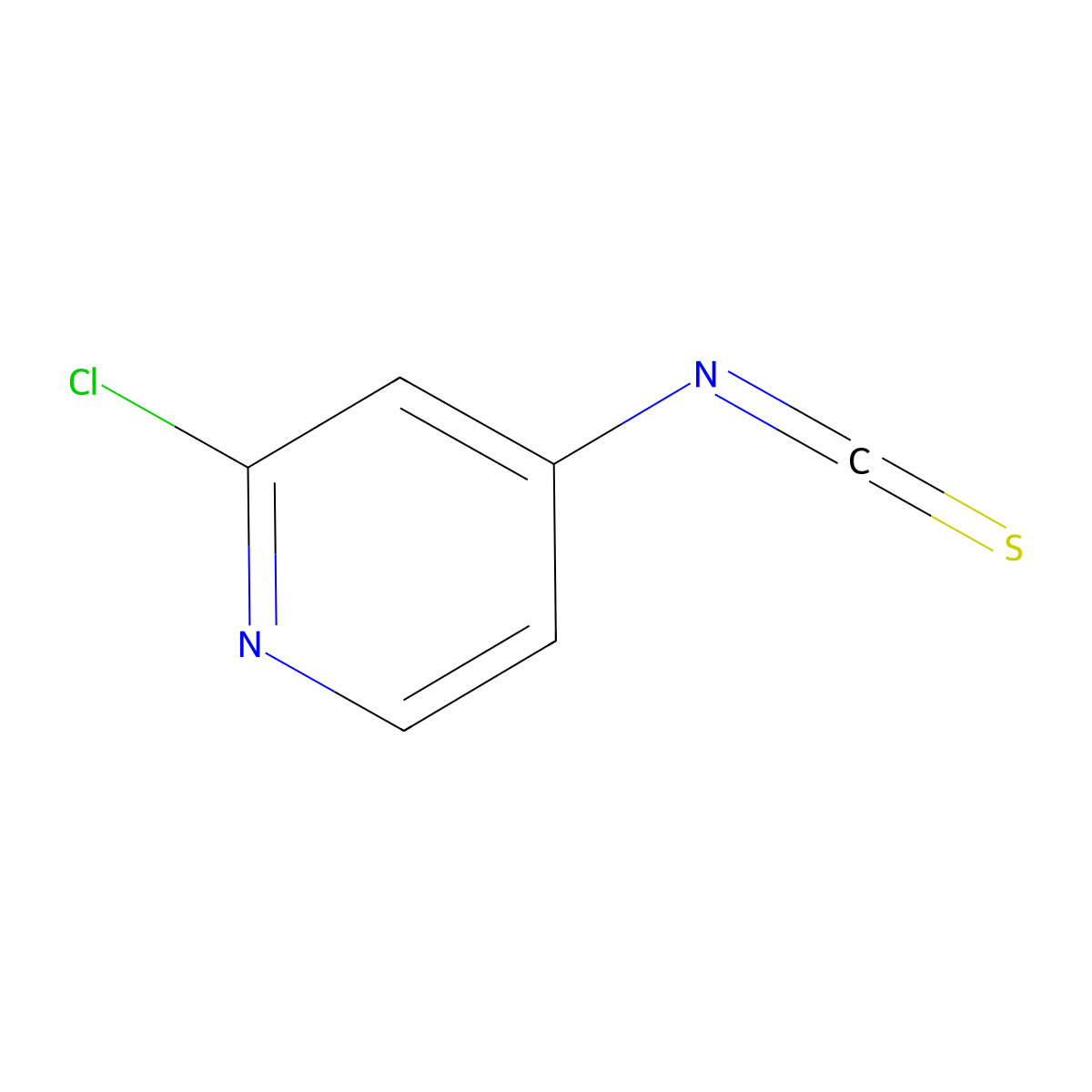 2-Chloro-4-isothiocyanatopyridine molecular structure, CAS 1036762-13-6
