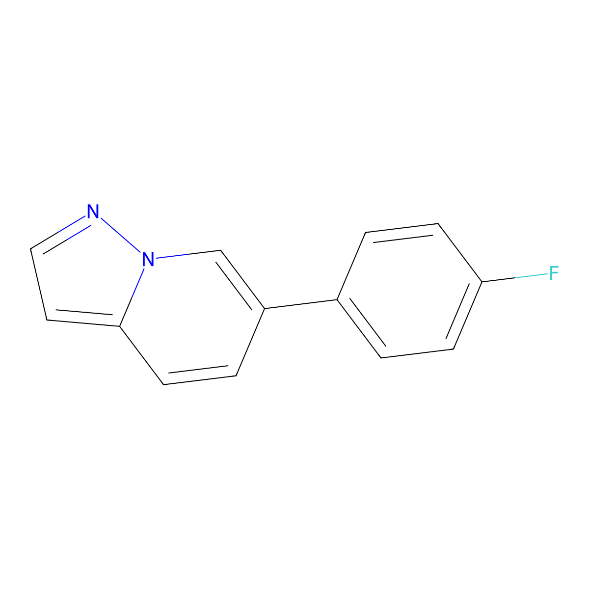 6-(4-Fluorophenyl)pyrazolo[1,5-a]pyridine molecular structure, CAS 1036762-25-0