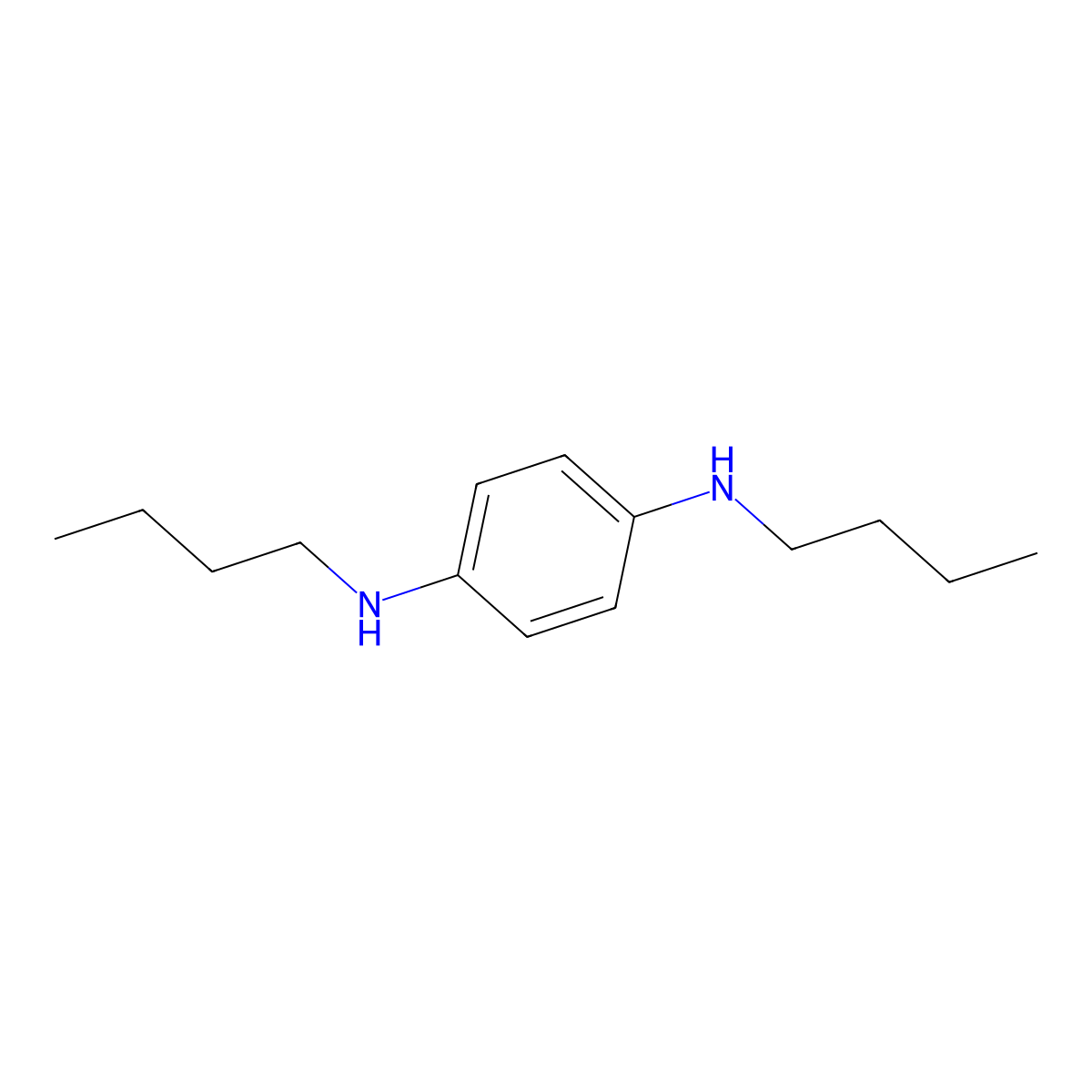N1,N4-dibutylbenzene-1,4-diamine molecular structure, CAS 10368-06-6
