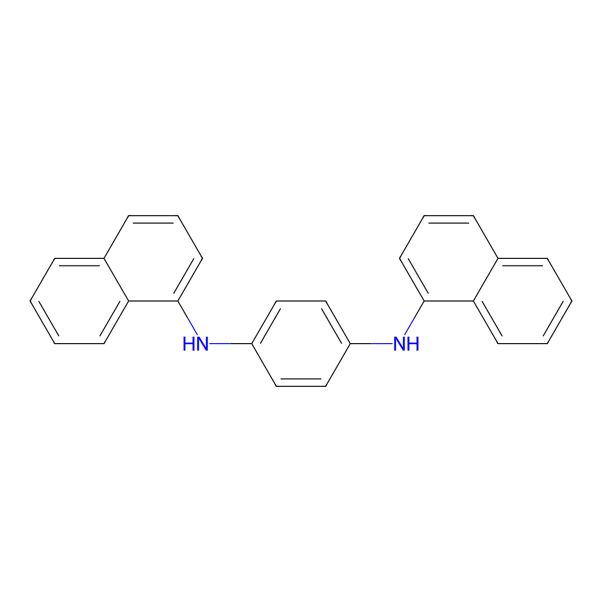 N1,N4-Di-1-naphthalenyl-1,4-benzenediamine molecular structure, CAS 10368-27-1