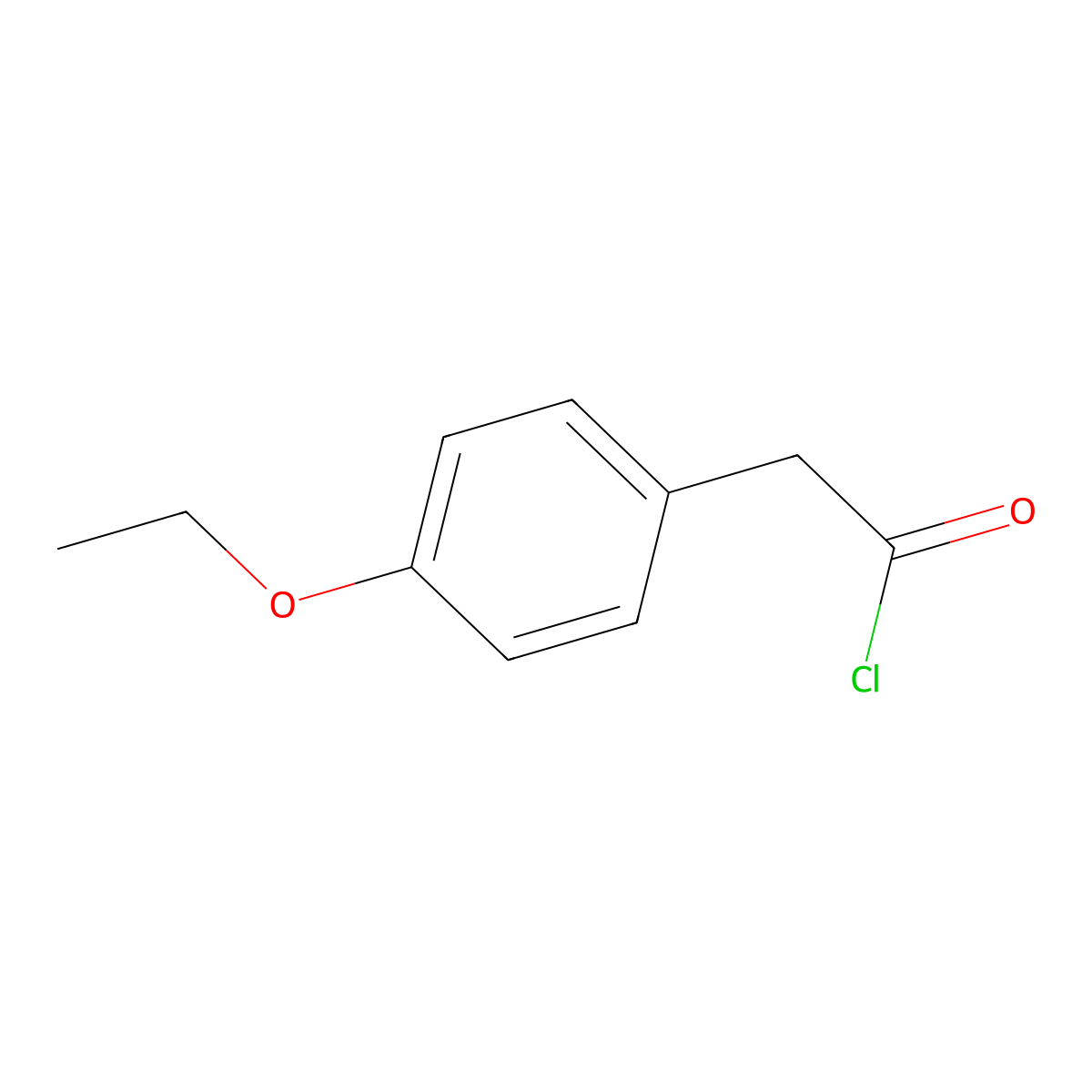 2-(4-ethoxyphenyl)acetyl Chloride molecular structure, CAS 10368-35-1