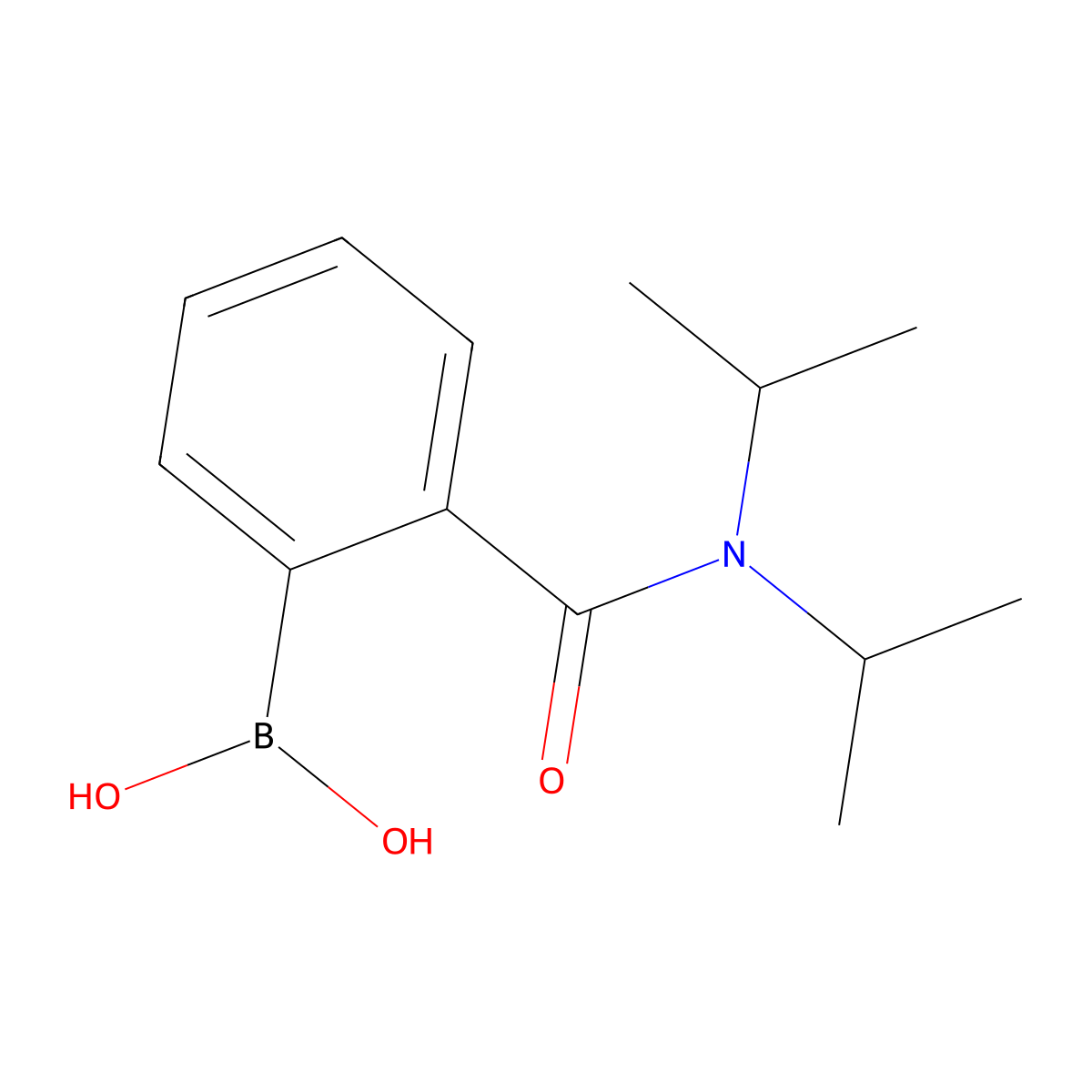 (2-(Diisopropylcarbamoyl)phenyl)boronic acid molecular structure, CAS 103681-98-7