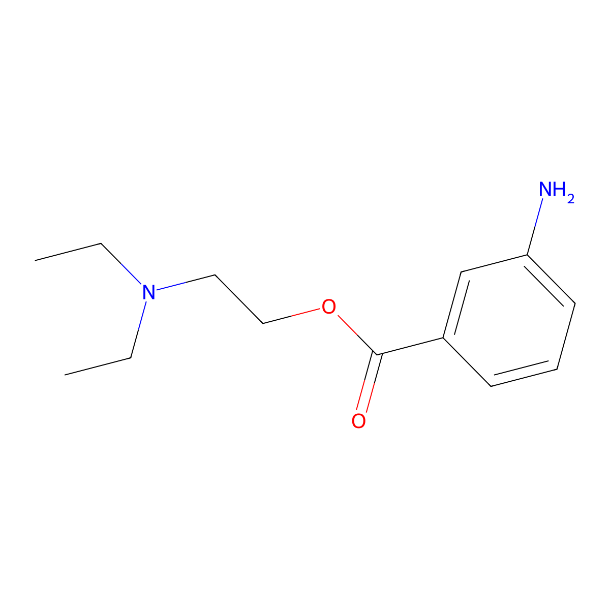 2-(Diethylamino)ethyl 3-aminobenzoate molecular structure, CAS 10369-94-5
