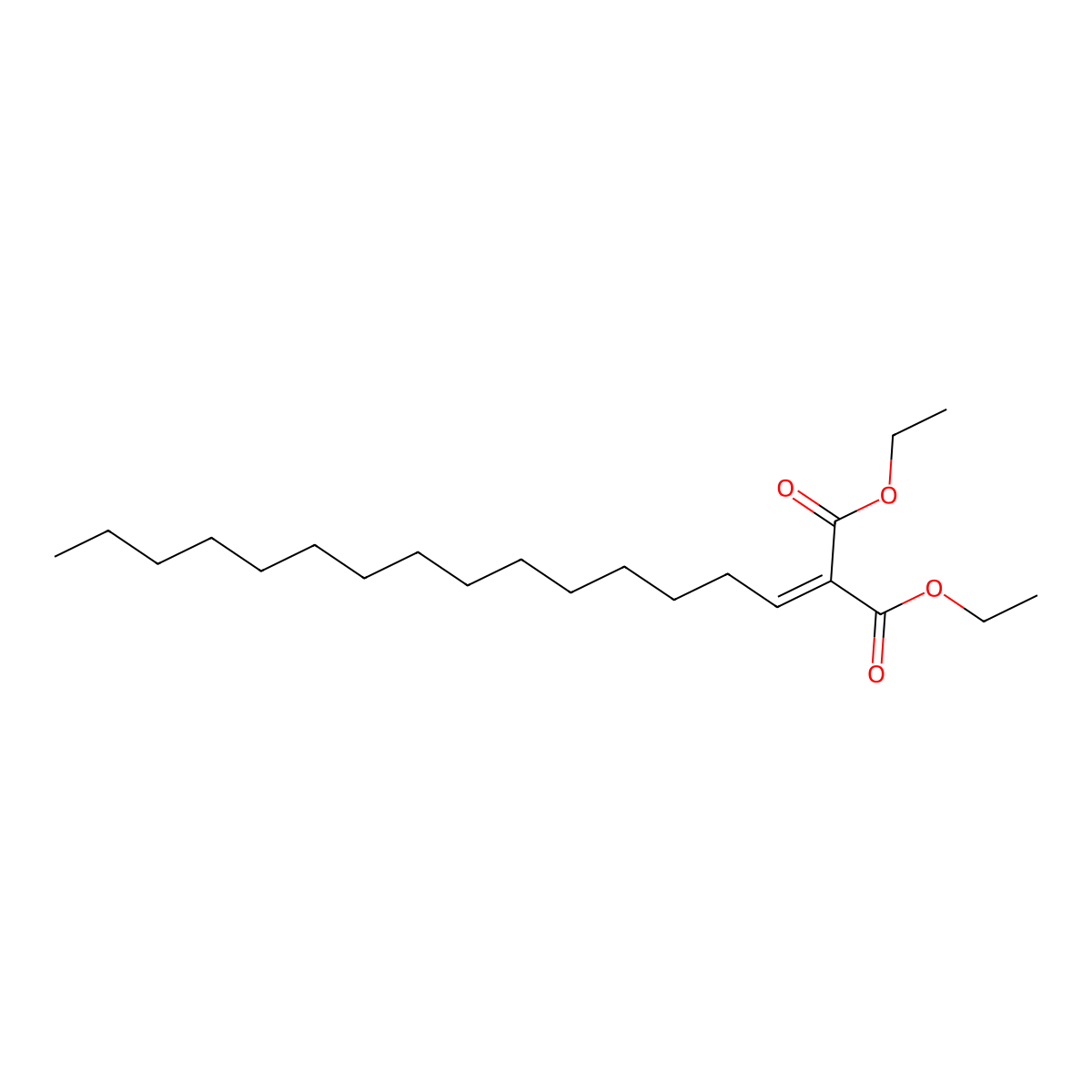 1,3-Diethyl 2-pentadecylidenepropanedioate molecular structure, CAS 1036939-38-4