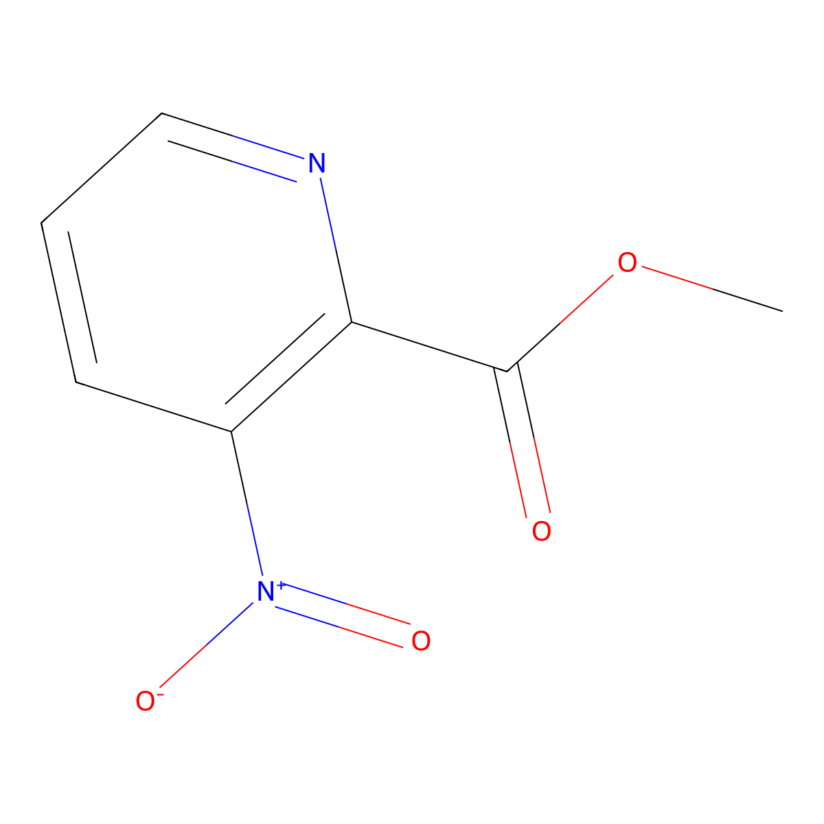 Methyl 3-nitropyridine-2-carboxylate molecular structure, CAS 103698-08-4
