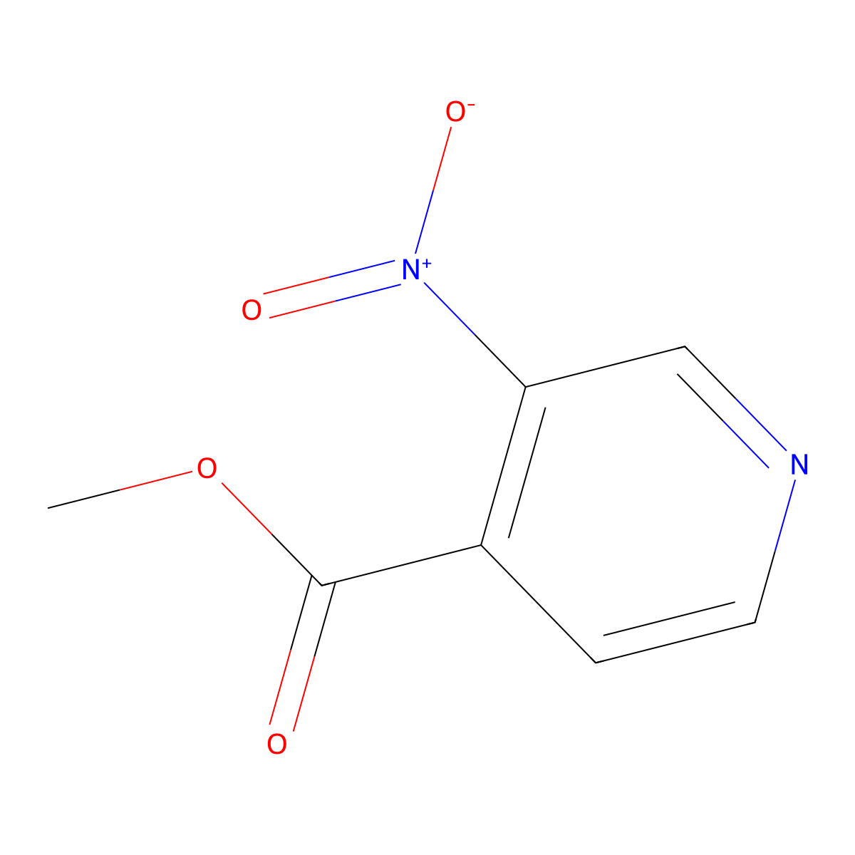 Methyl 3-nitroisonicotinate molecular structure, CAS 103698-10-8