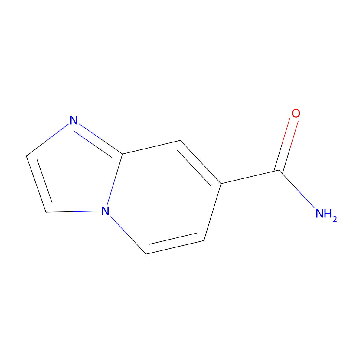 Imidazo[1,2-a]pyridine-7-carboxamide molecular structure, CAS 1036990-69-8