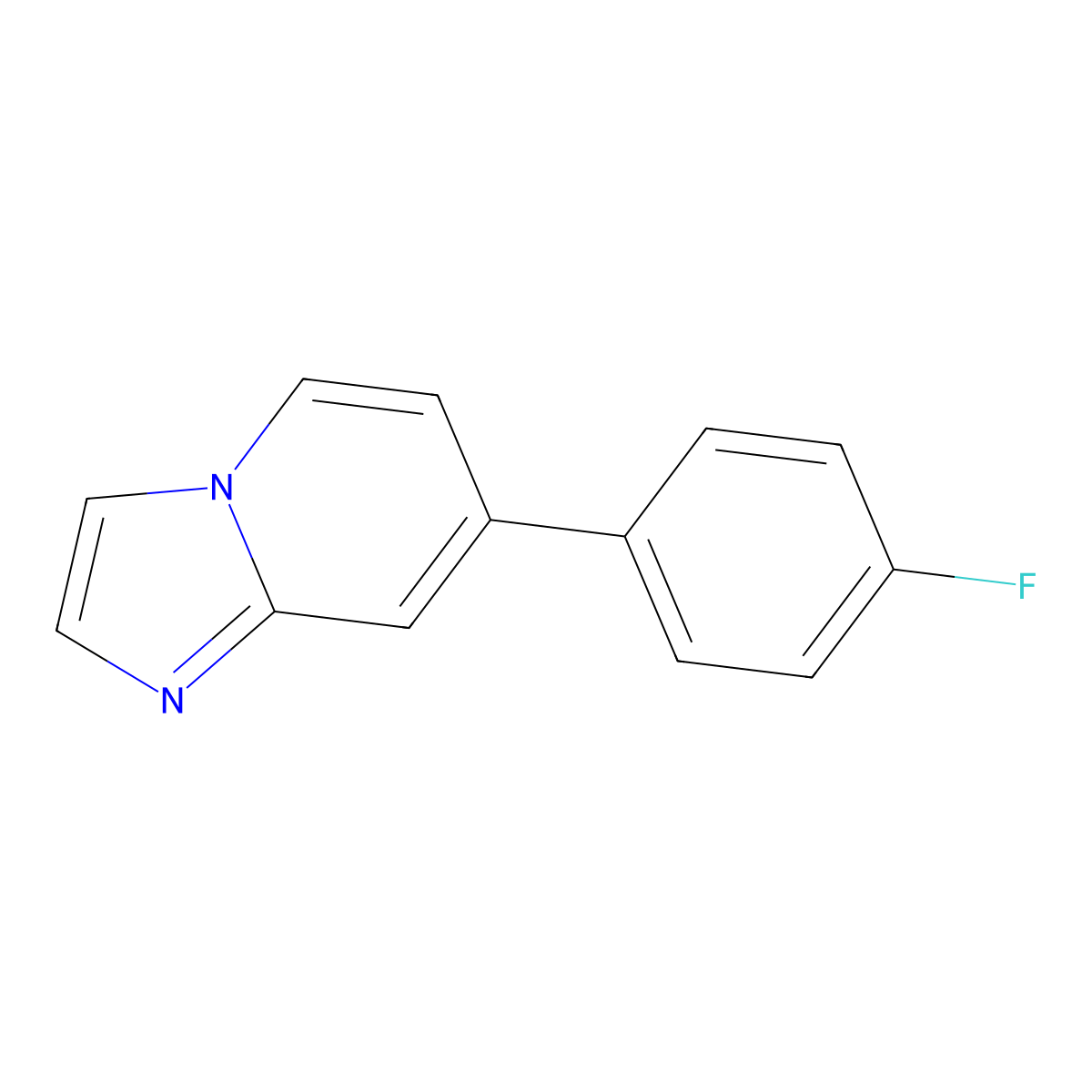 7-(4-Fluoro-phenyl)-imidazo[1,2-a]pyridine molecular structure, CAS 1036991-22-6