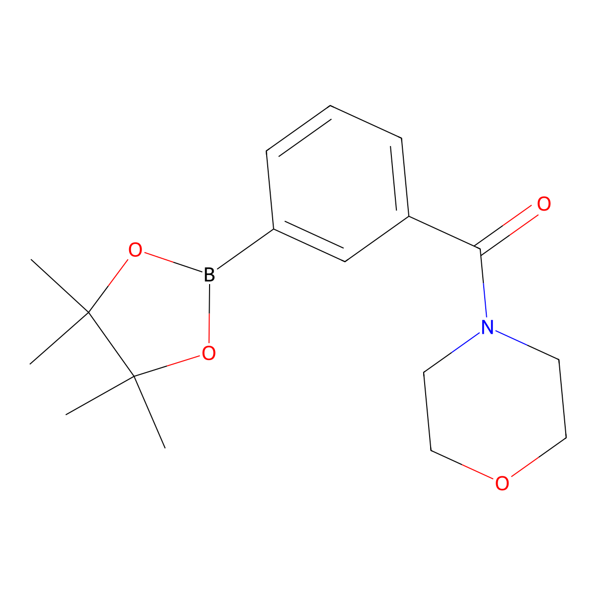 [3-(Morpholine-4-carbonyl)phenyl]boronic acid pinacol ester molecular structure, CAS 1036991-25-9
