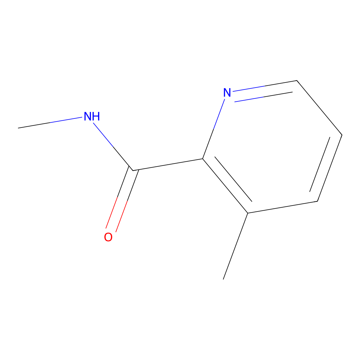 N,3-dimethylpyridine-2-carboxamide molecular structure, CAS 1037045-67-2