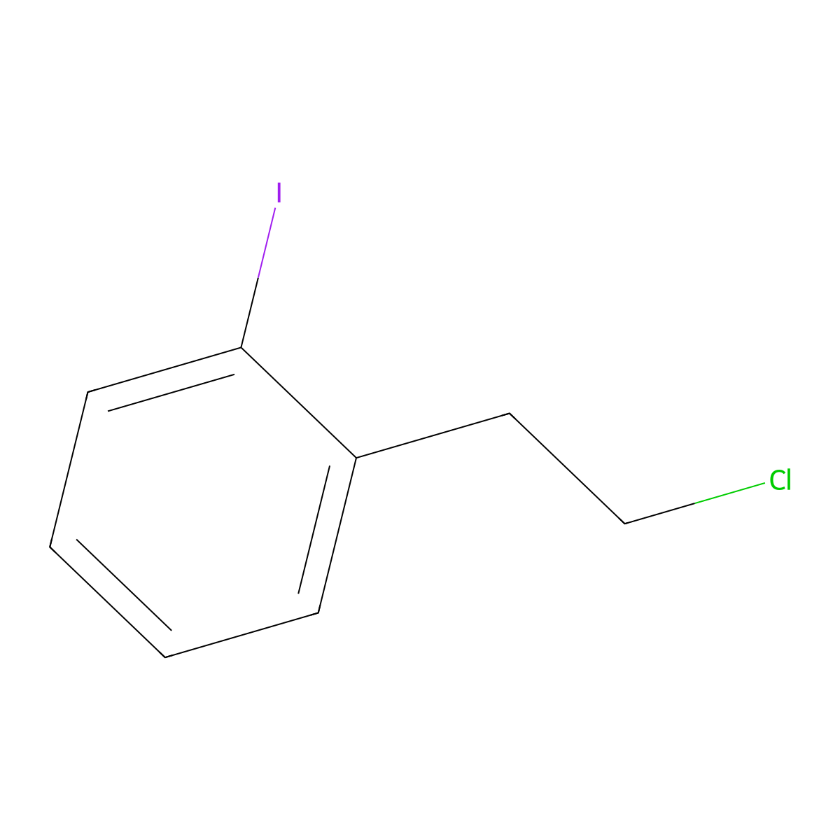1-Iodo-2-(2-chloroethyl)benzene molecular structure, CAS 1037075-33-4