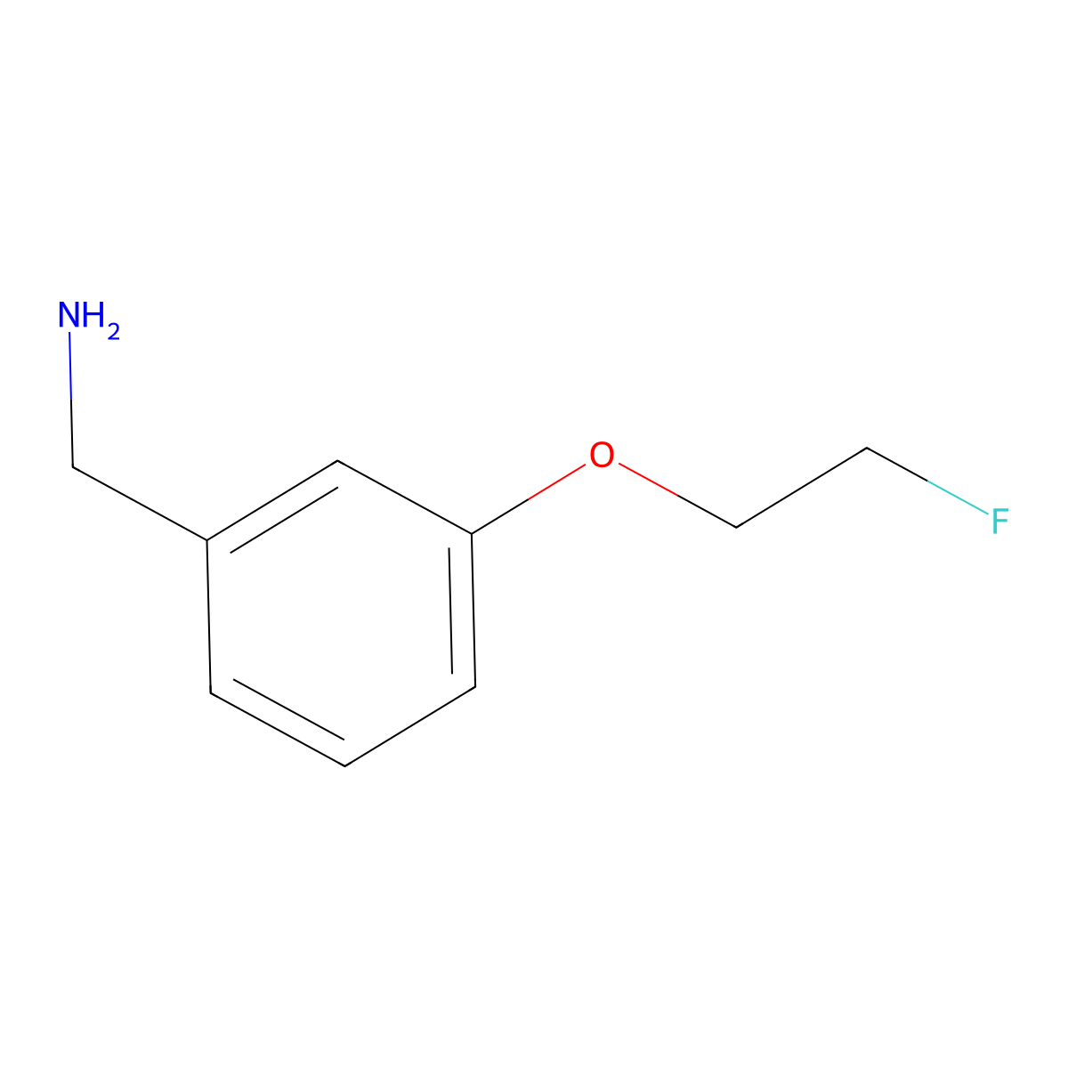 3-(2-Fluoroethoxy)benzylamine molecular structure, CAS 1037078-87-7