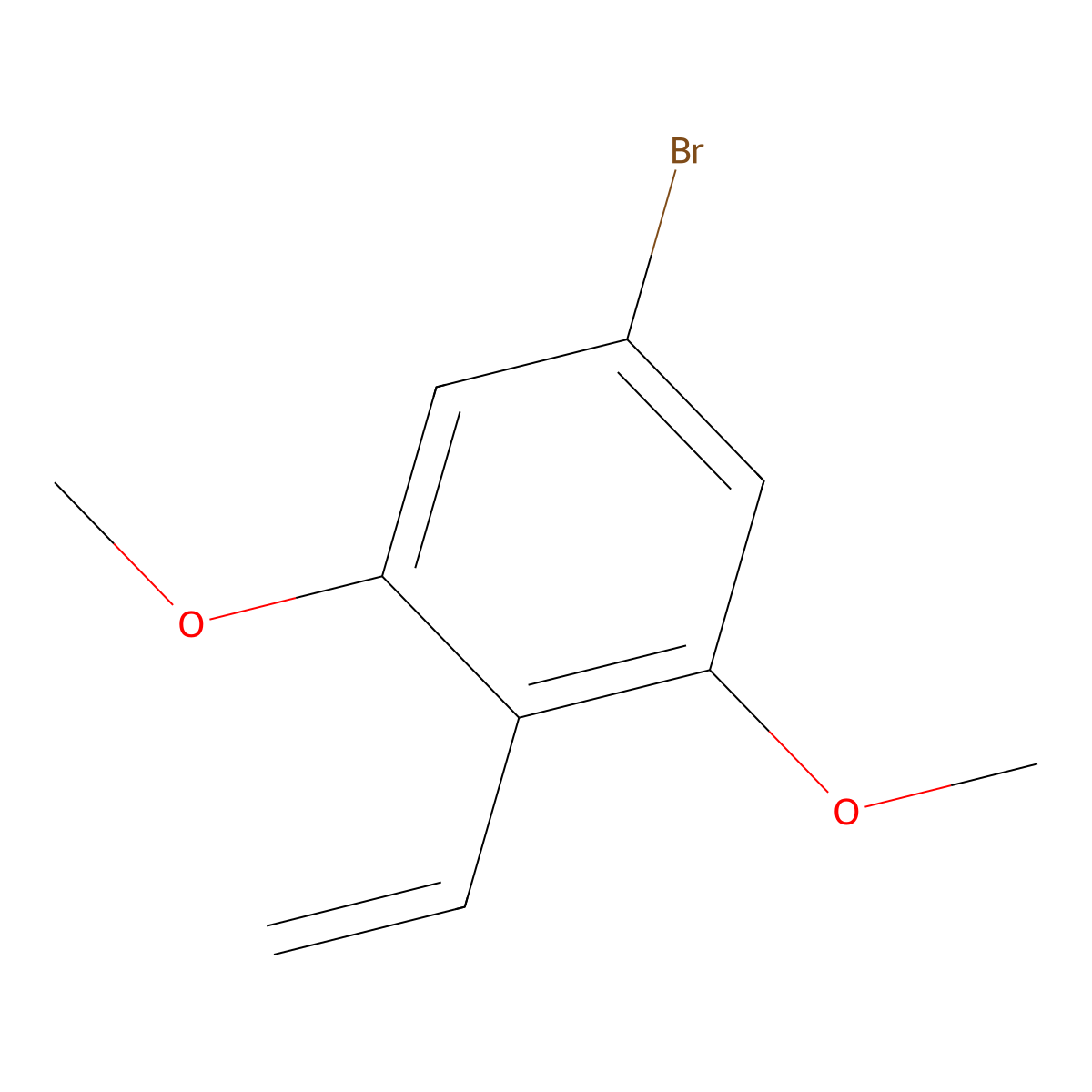 5-Bromo-1,3-dimethoxy-2-vinylbenzene molecular structure, CAS 1037082-69-1