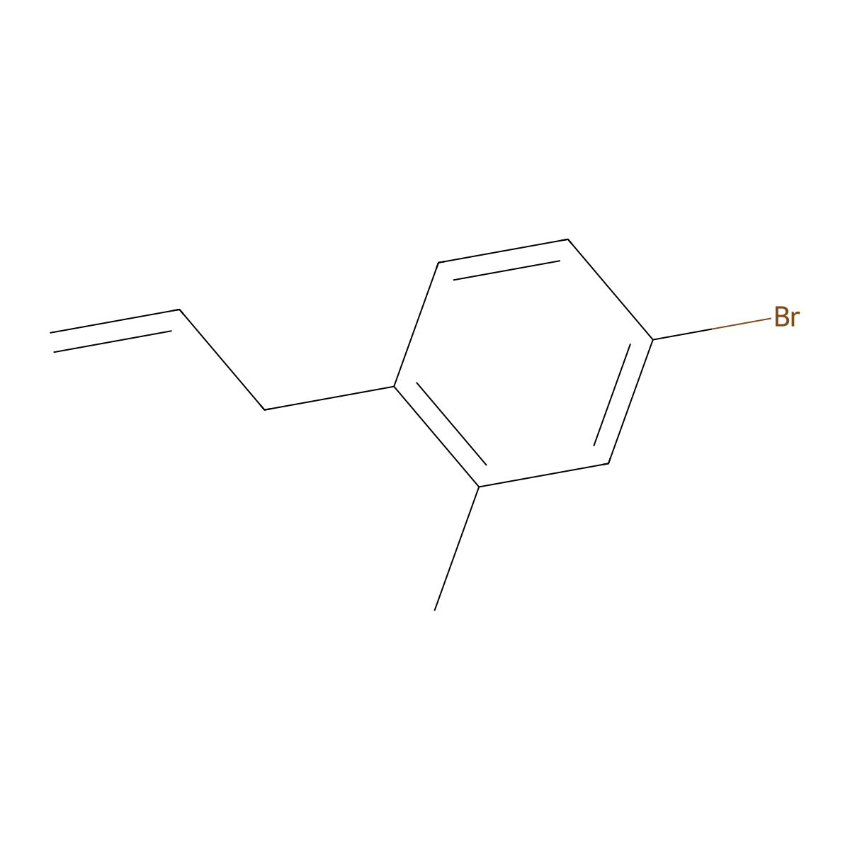 1-Allyl-4-bromo-2-methylbenzene molecular structure, CAS 1037088-26-8