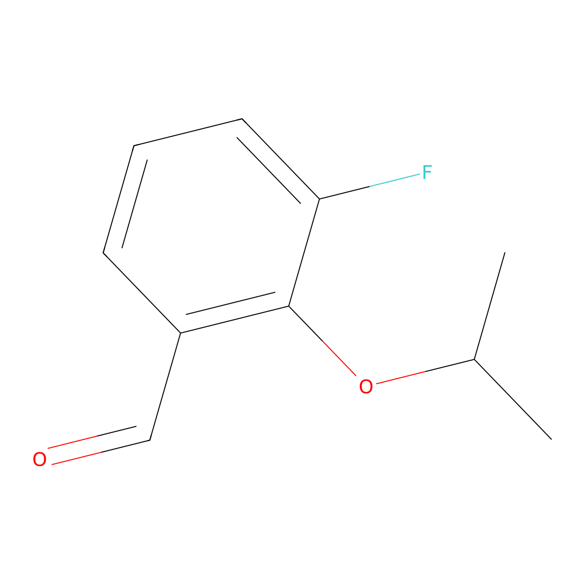 3-Fluoro-2-isopropoxybenzaldehyde molecular structure, CAS 1037092-98-0