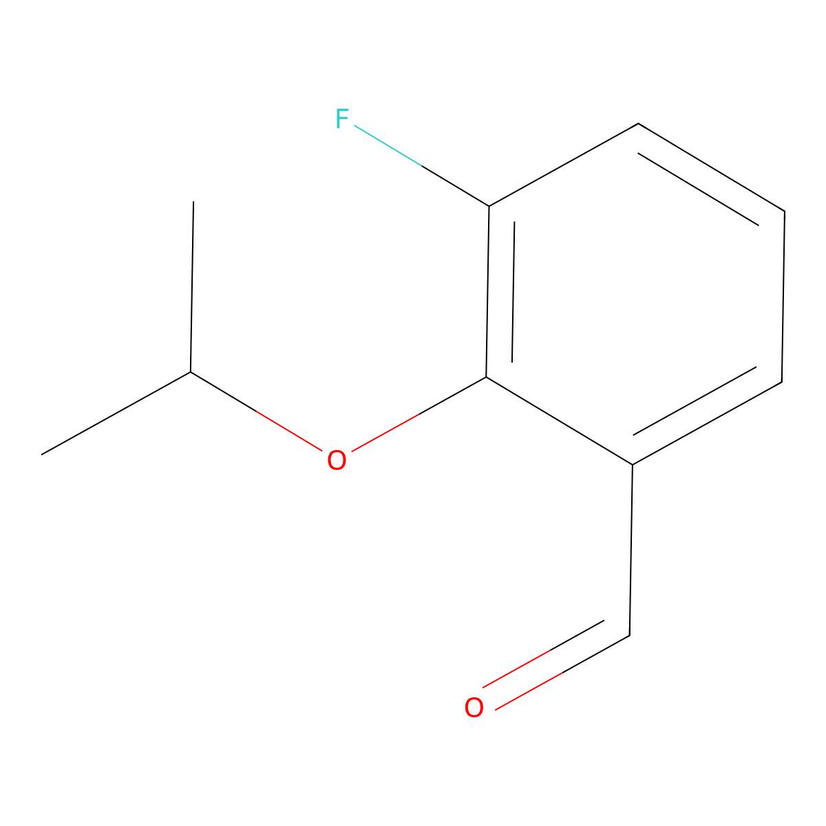 3-Fluoro-2-isopropoxybenzaldehyde molecular structure, CAS 1037092-98-0