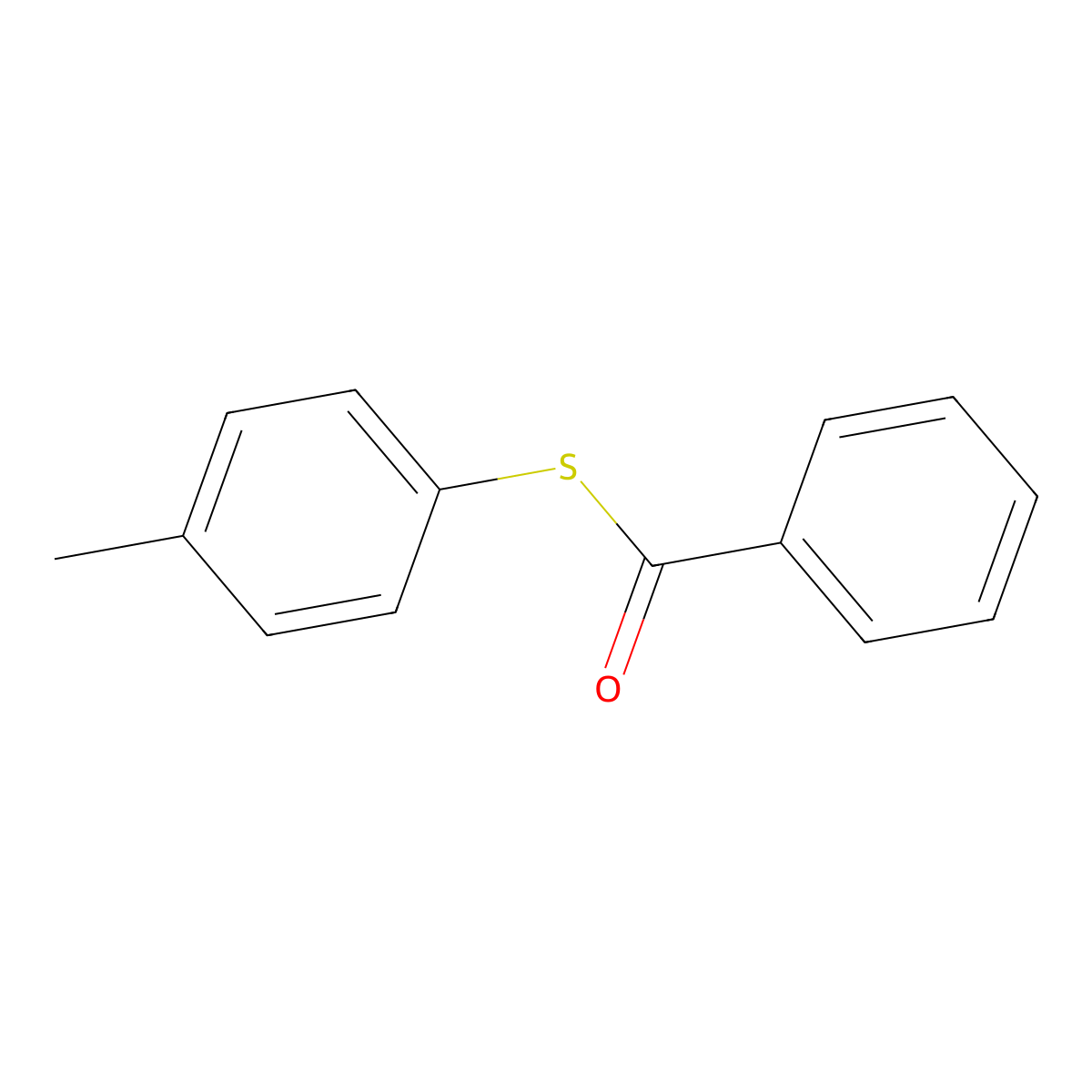 S-(4-Methylphenyl) benzenecarbothioate molecular structure, CAS 10371-42-3