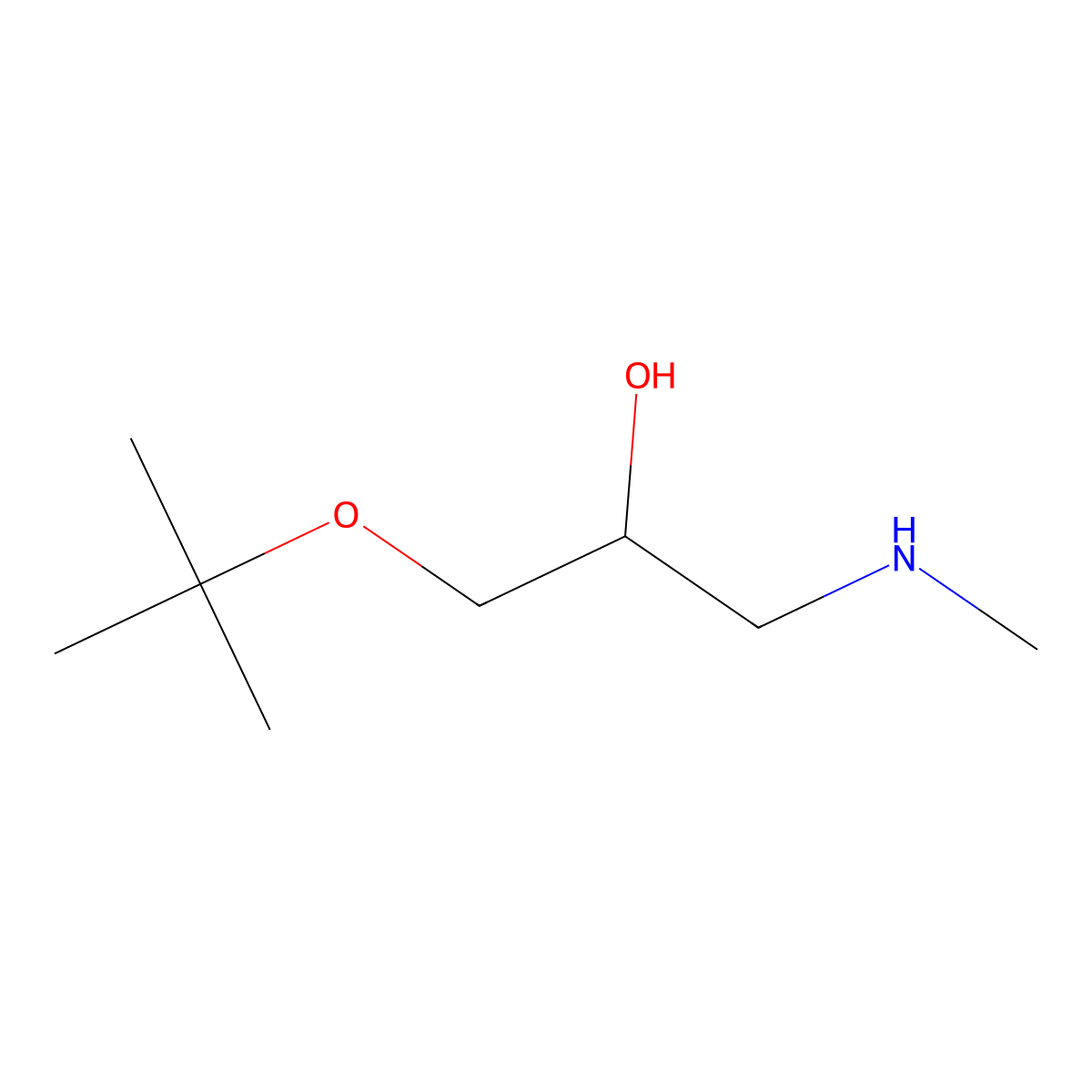[3-(Tert-butoxy)-2-hydroxypropyl](methyl)amine molecular structure, CAS 1037130-73-6