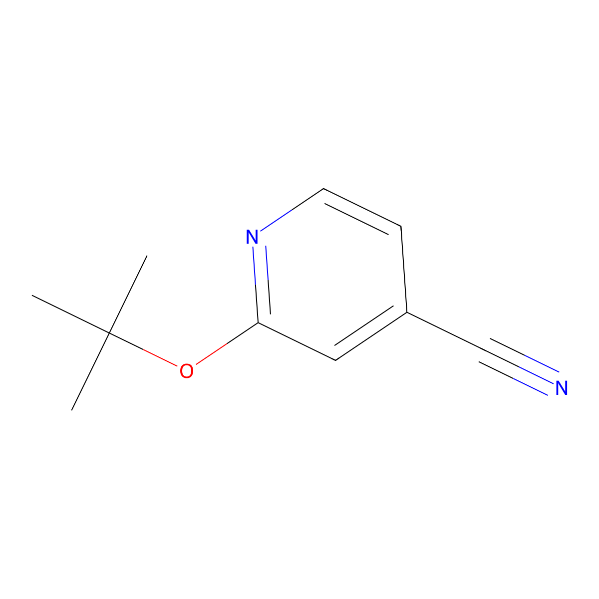 2-(Tert-butoxy)pyridine-4-carbonitrile molecular structure, CAS 1037131-17-1