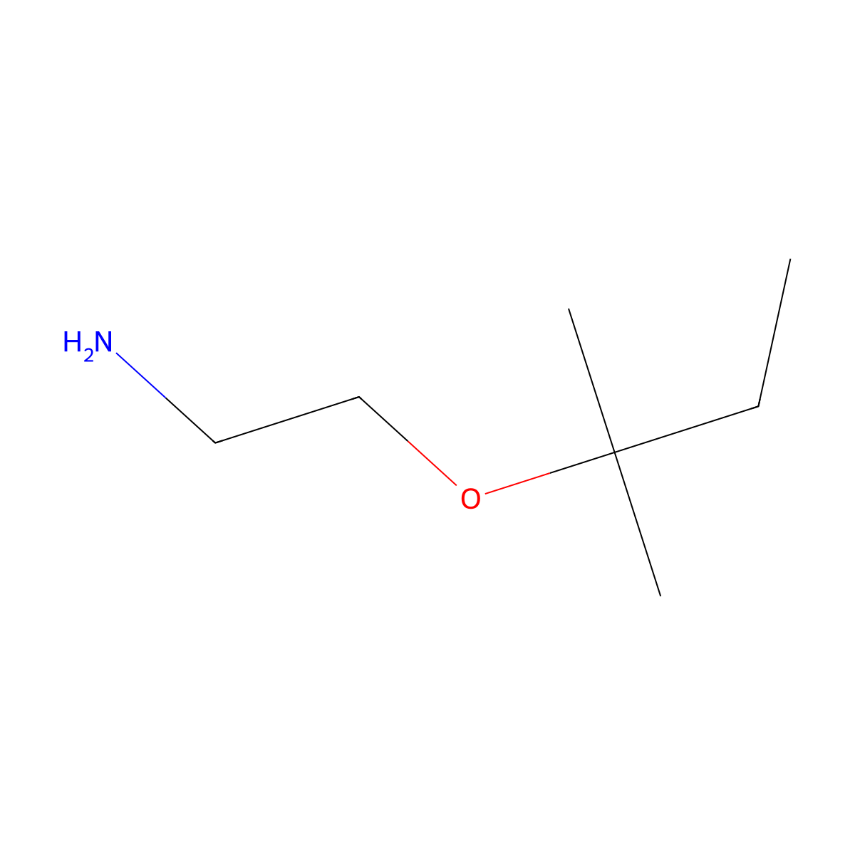2-[(2-Methylbutan-2-yl)oxy]ethan-1-amine molecular structure, CAS 1037131-98-8