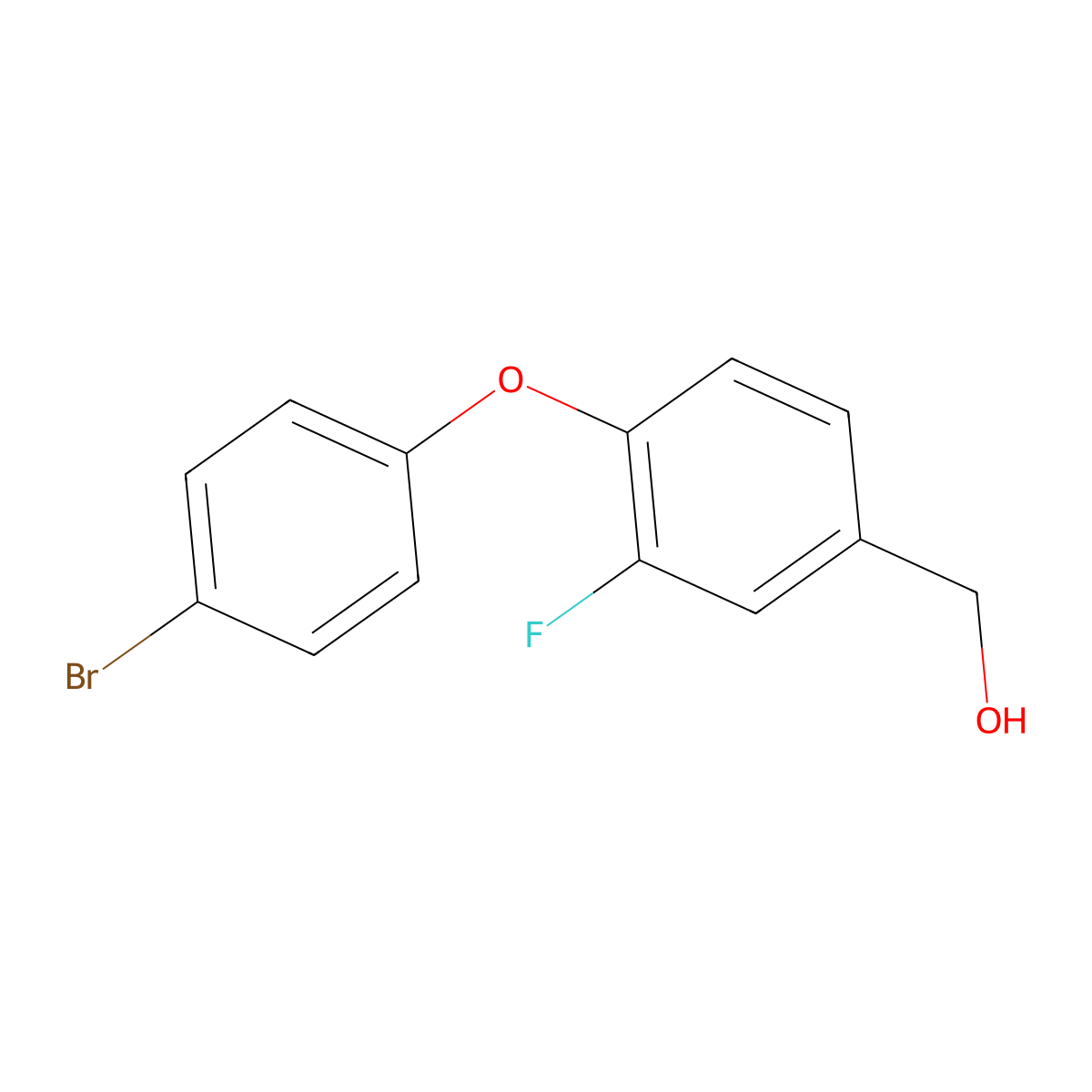 [4-(4-Bromophenoxy)-3-fluorophenyl]methanol molecular structure, CAS 1037141-37-9