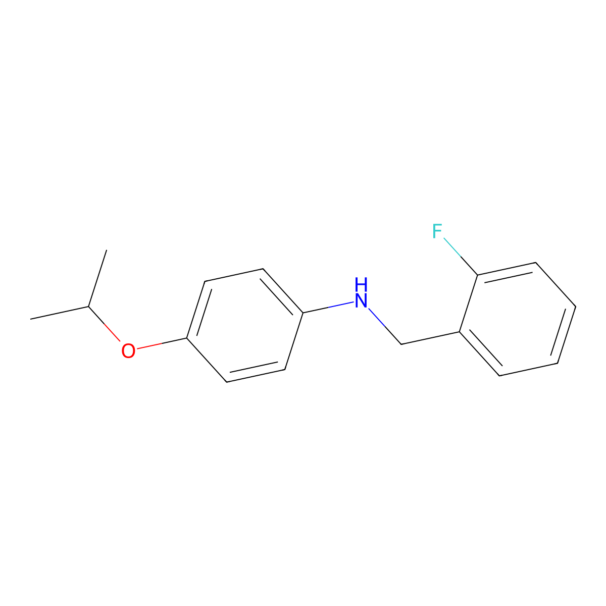 N-(2-Fluorobenzyl)-4-isopropoxyaniline molecular structure, CAS 1037144-79-8