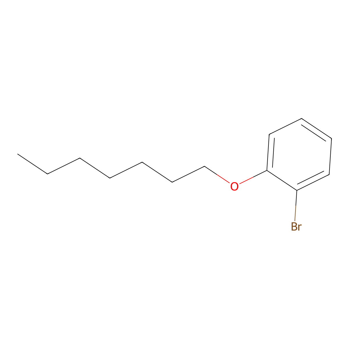1-Bromo-2-(heptyloxy)benzene molecular structure, CAS 1037147-28-6