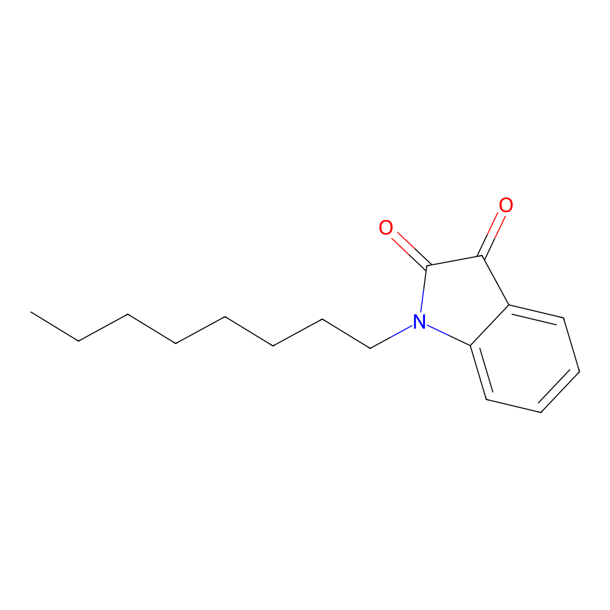 1-Octylindoline-2,3-dione molecular structure, CAS 1037148-64-3