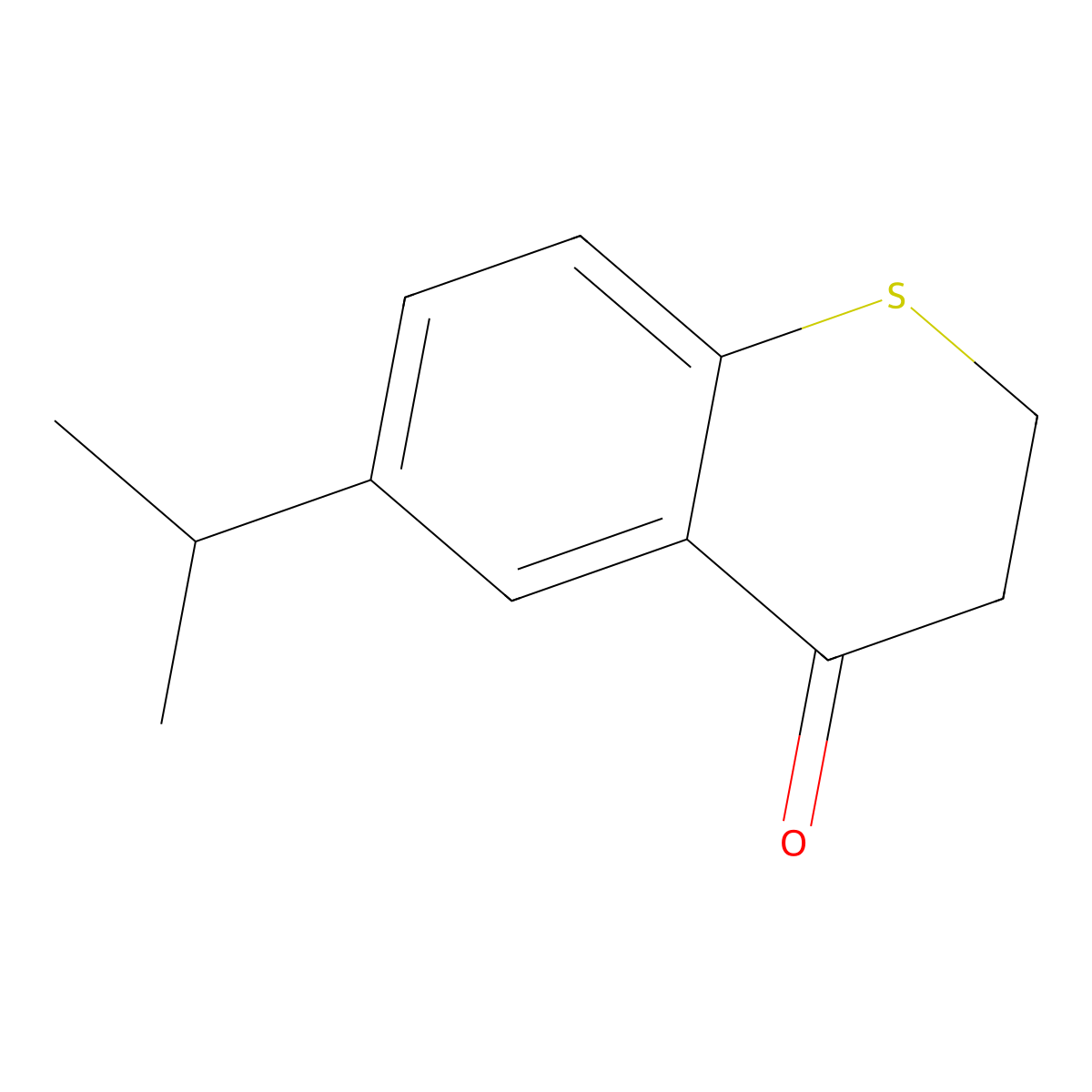 6-(Propan-2-YL)-3,4-dihydro-2H-1-benzothiopyran-4-one molecular structure, CAS 1037148-78-9