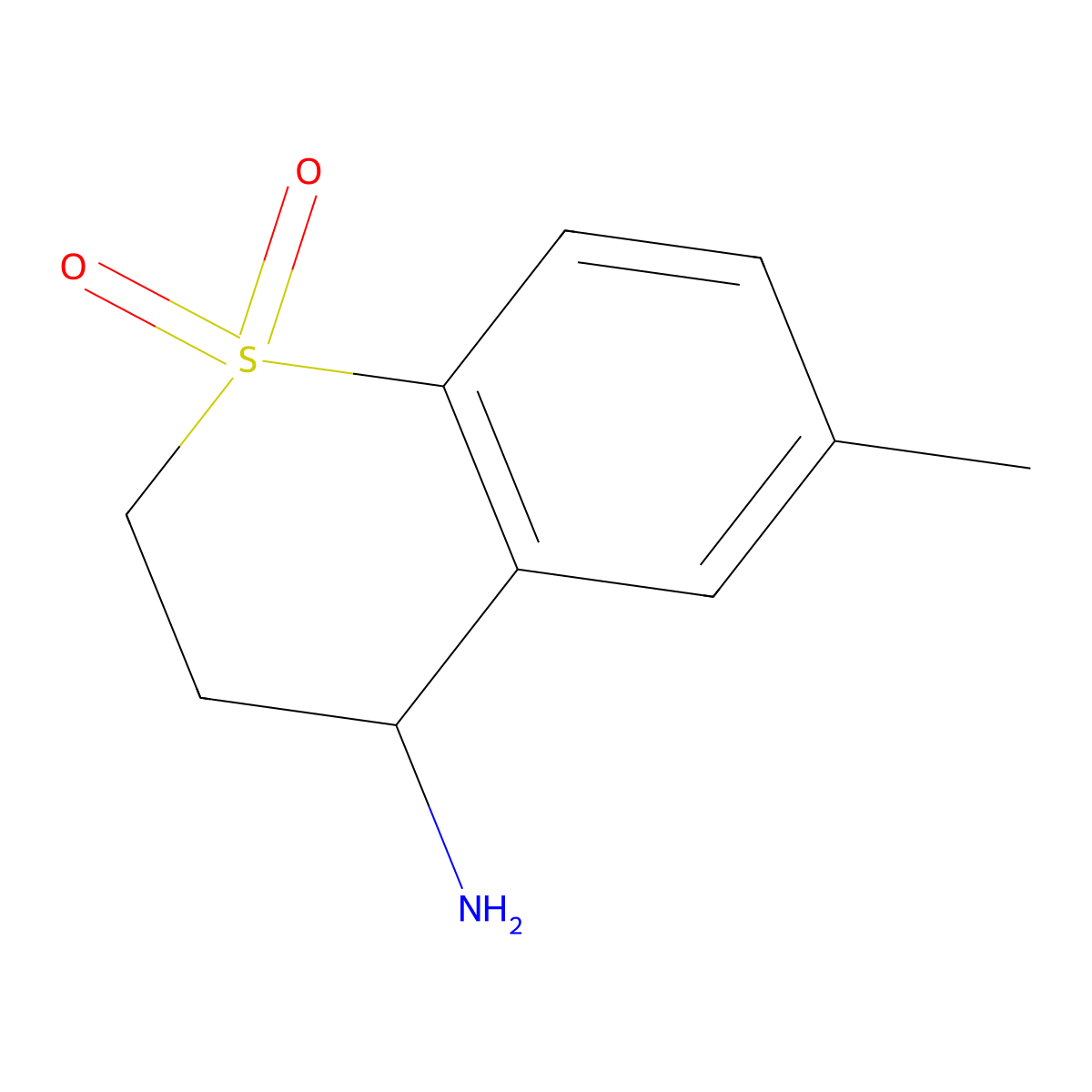 4-Amino-6-methylthiochroman 1,1-dioxide molecular structure, CAS 1037148-88-1