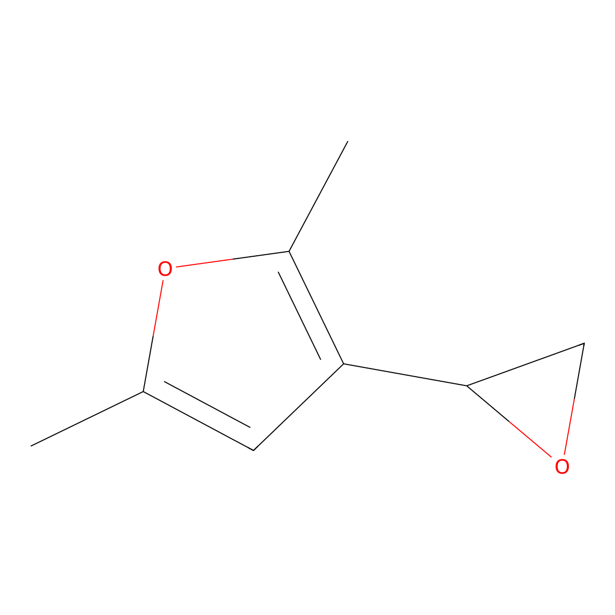 2,5-Dimethyl-3-(oxiran-2-yl)furan molecular structure, CAS 1037149-66-8